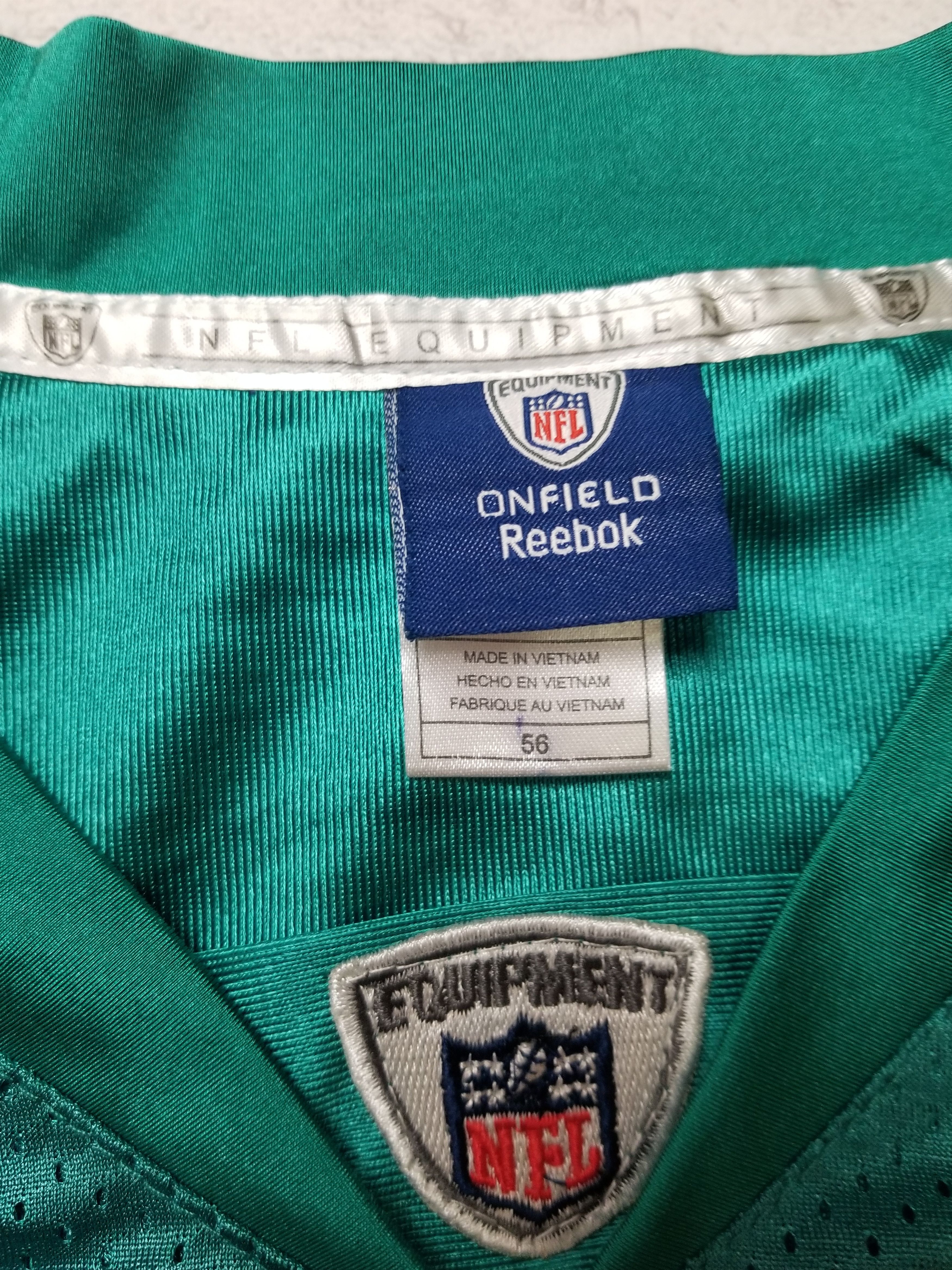 Reebok Miami Dolphins Jersey Blank Fins Teal Sewn Men's Size 56 Size US XL / EU 56 / 4 - 10 Thumbnail