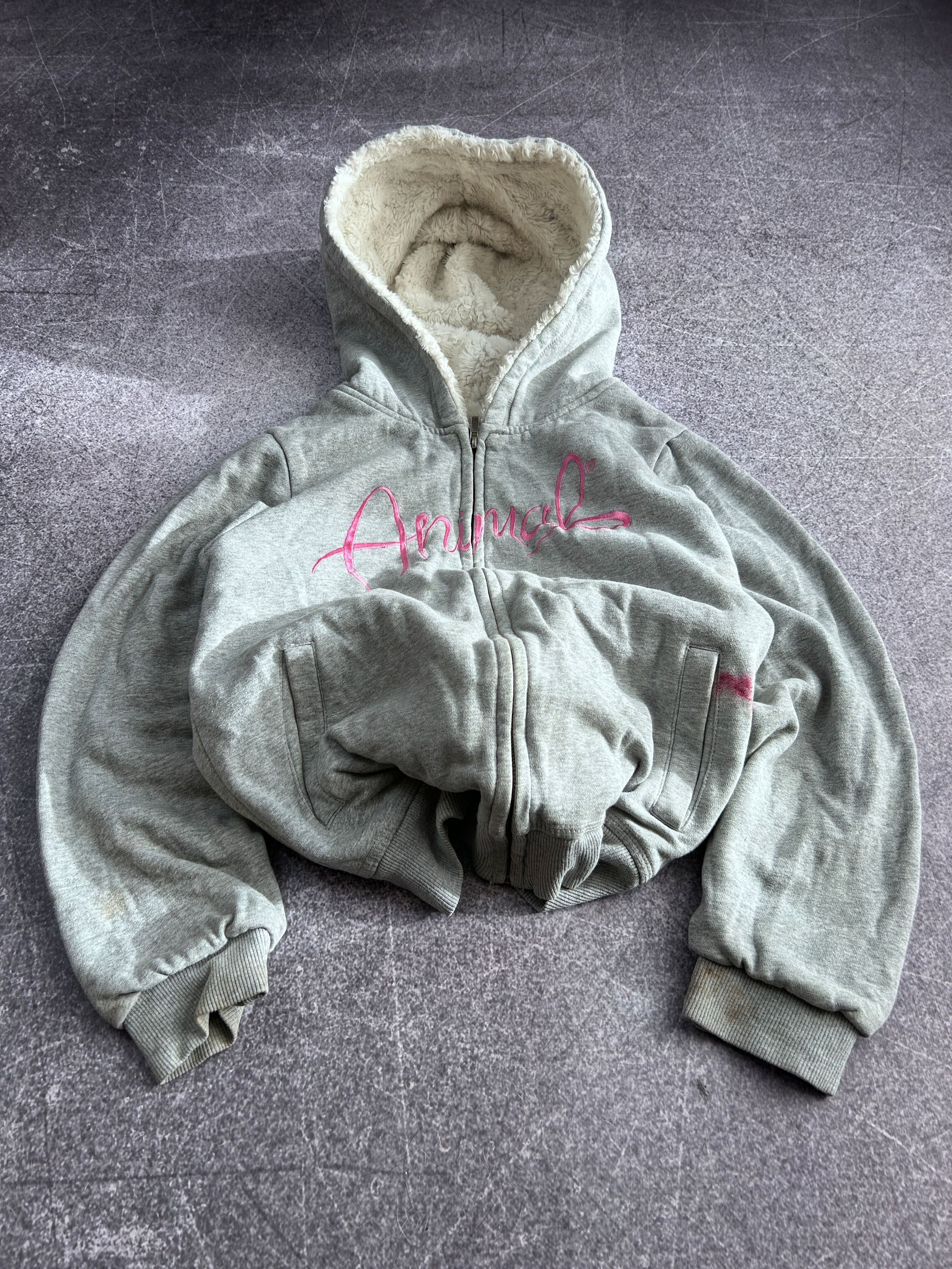 Vintage VTG Le Grande Bleu Rick Owens Style Fur Hood Hoodie 90s Size US S / EU 44-46 / 1 - 2 Thumbnail