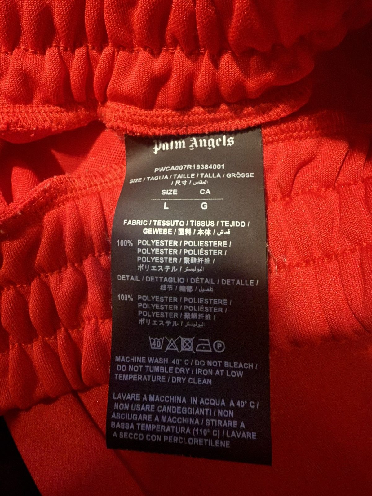Palm Angels Red Palm Angels Track Bottoms Size US 37 - 3 Thumbnail