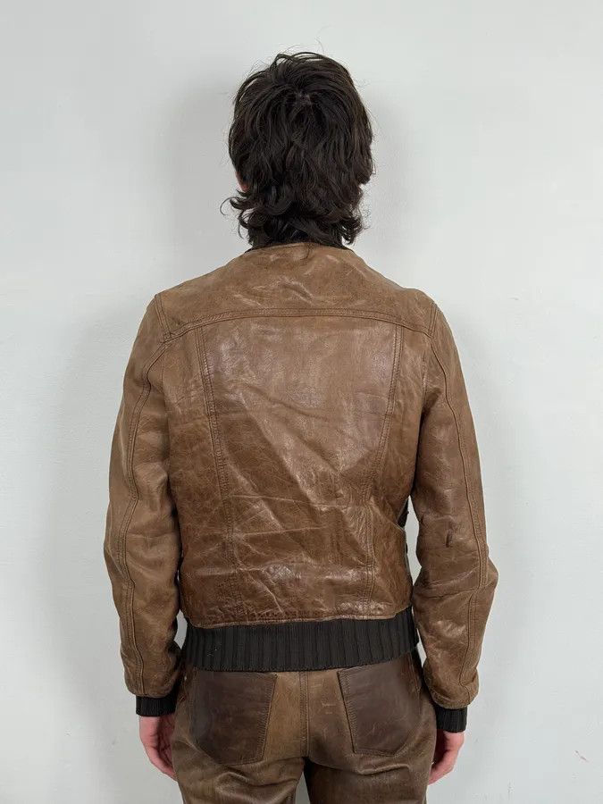Daniele Alessandrini 2000s Daniele Alessandrini Brown Leather Jacket Size US M / EU 48-50 / 2 - 3 Thumbnail