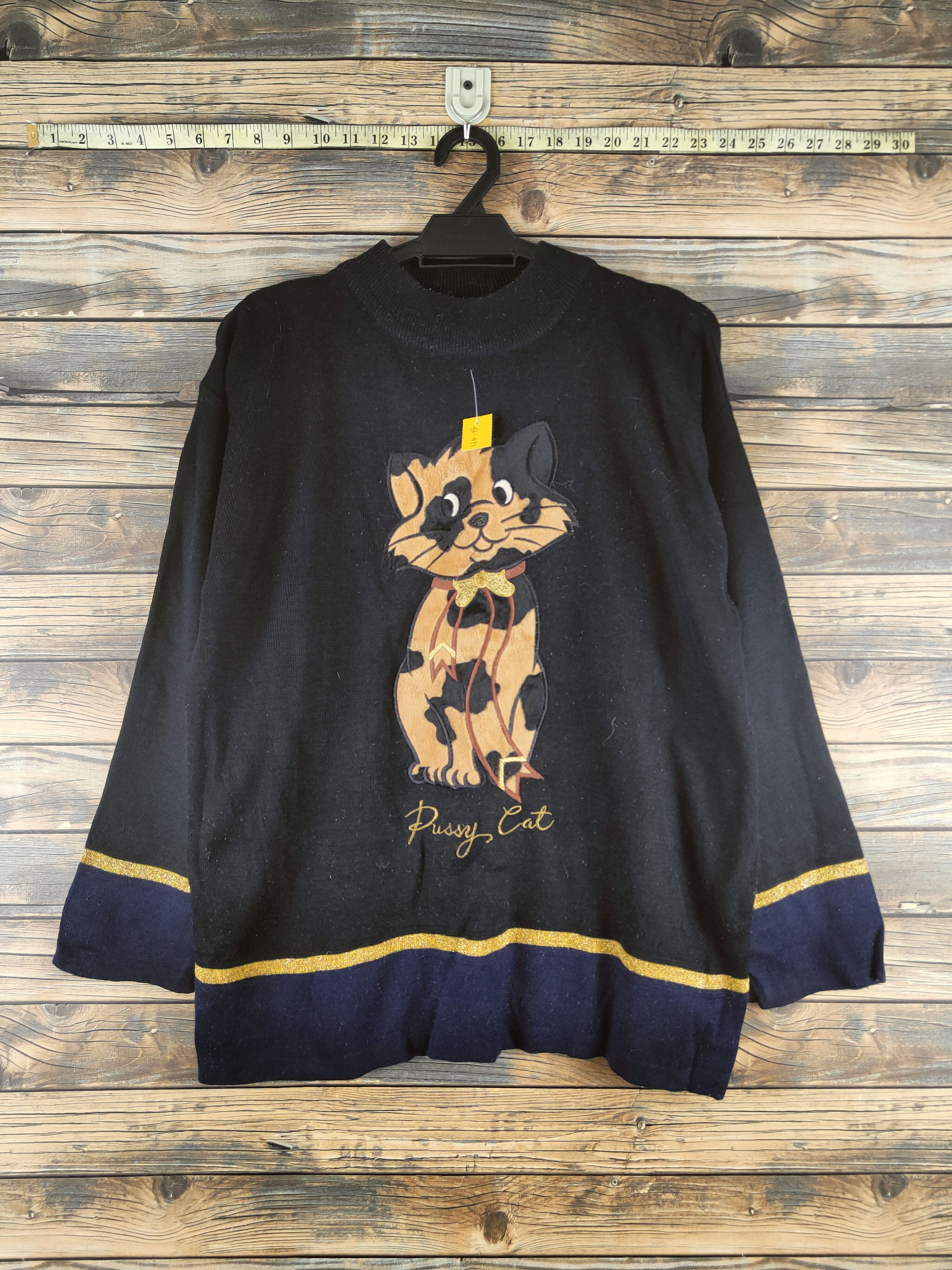 Japanese Brand DL Japanese Brand Black Knitwear Sweatshirts #46-471 Size L / US 10 / IT 46 - 1 Thumbnail