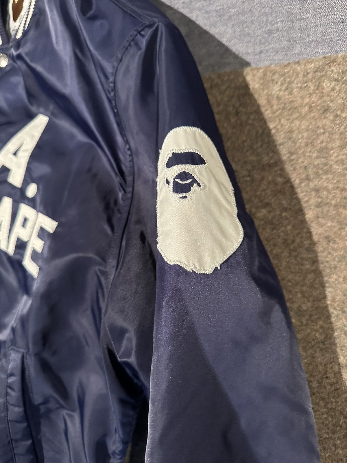 Bape Bape Baseball Jacket Size US XL / EU 56 / 4 - 4 Thumbnail