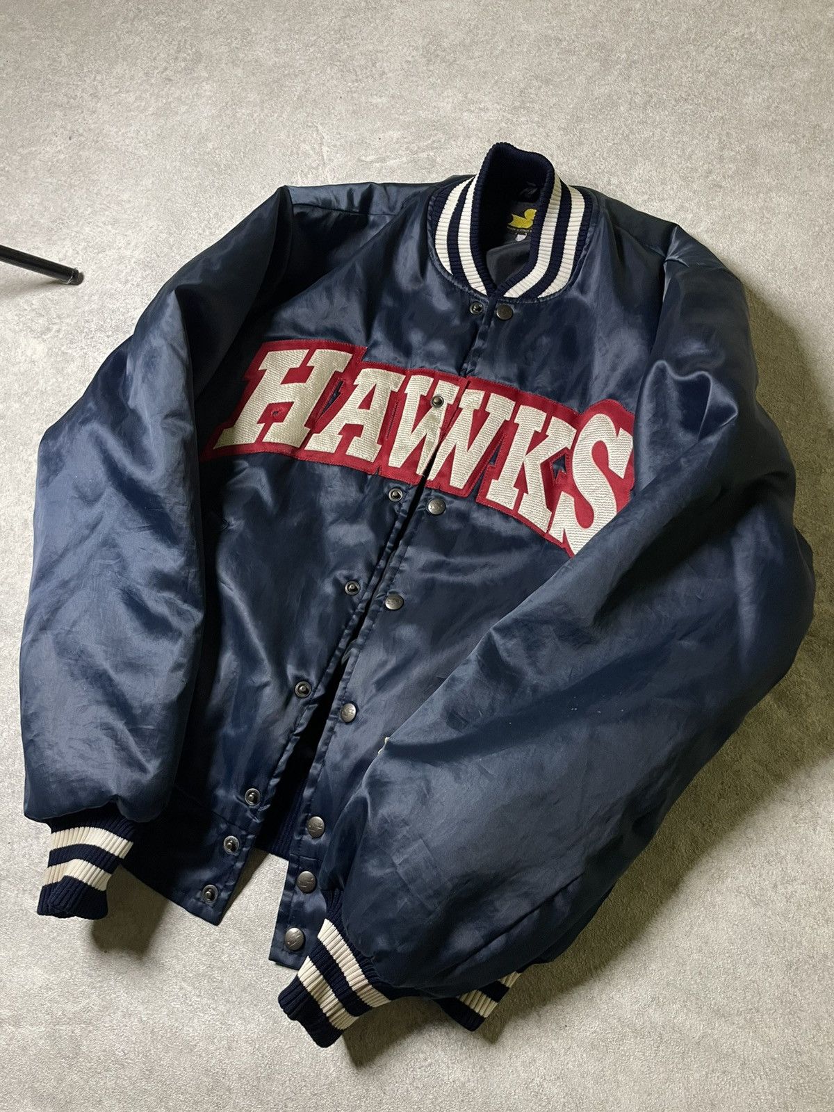 NBA SSK Vintage 90s Starter Atlanta Hawks NBA Bomber Satin RARE Size US M / EU 48-50 / 2 - 3 Thumbnail