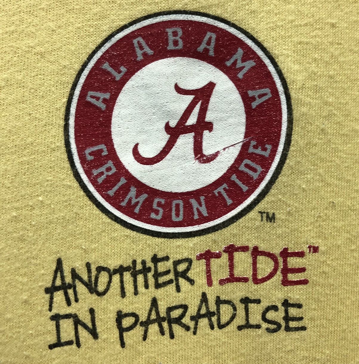 Vintage Vintage Alabama Crimson Tide Another Tide In Paradise TShirt Size US M / EU 48-50 / 2 - 5 Thumbnail
