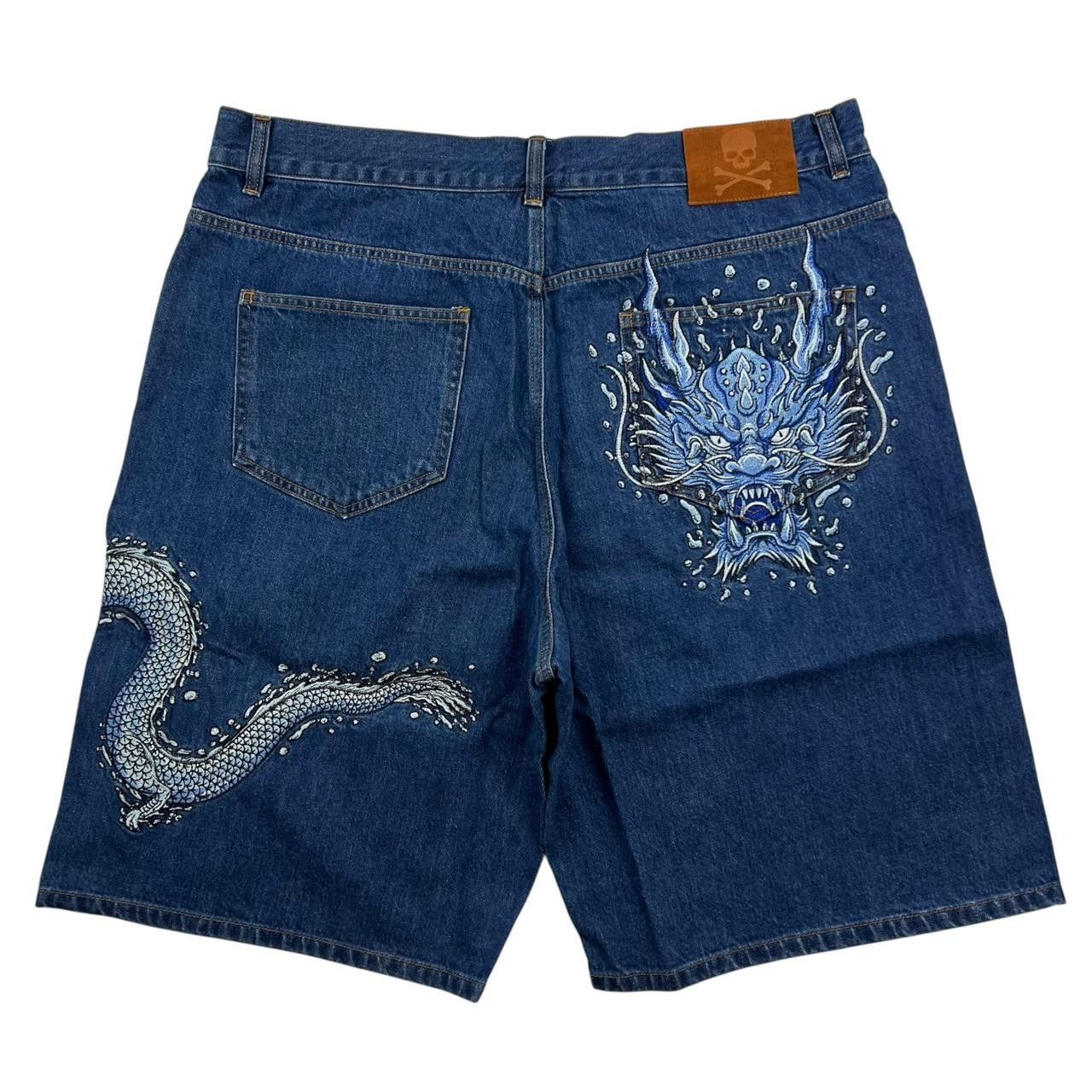 Other Bounty Bodega By Bounty Embroidered Dragon Shorts - Waist 38 Size US 38 / EU 54 - 2 Thumbnail