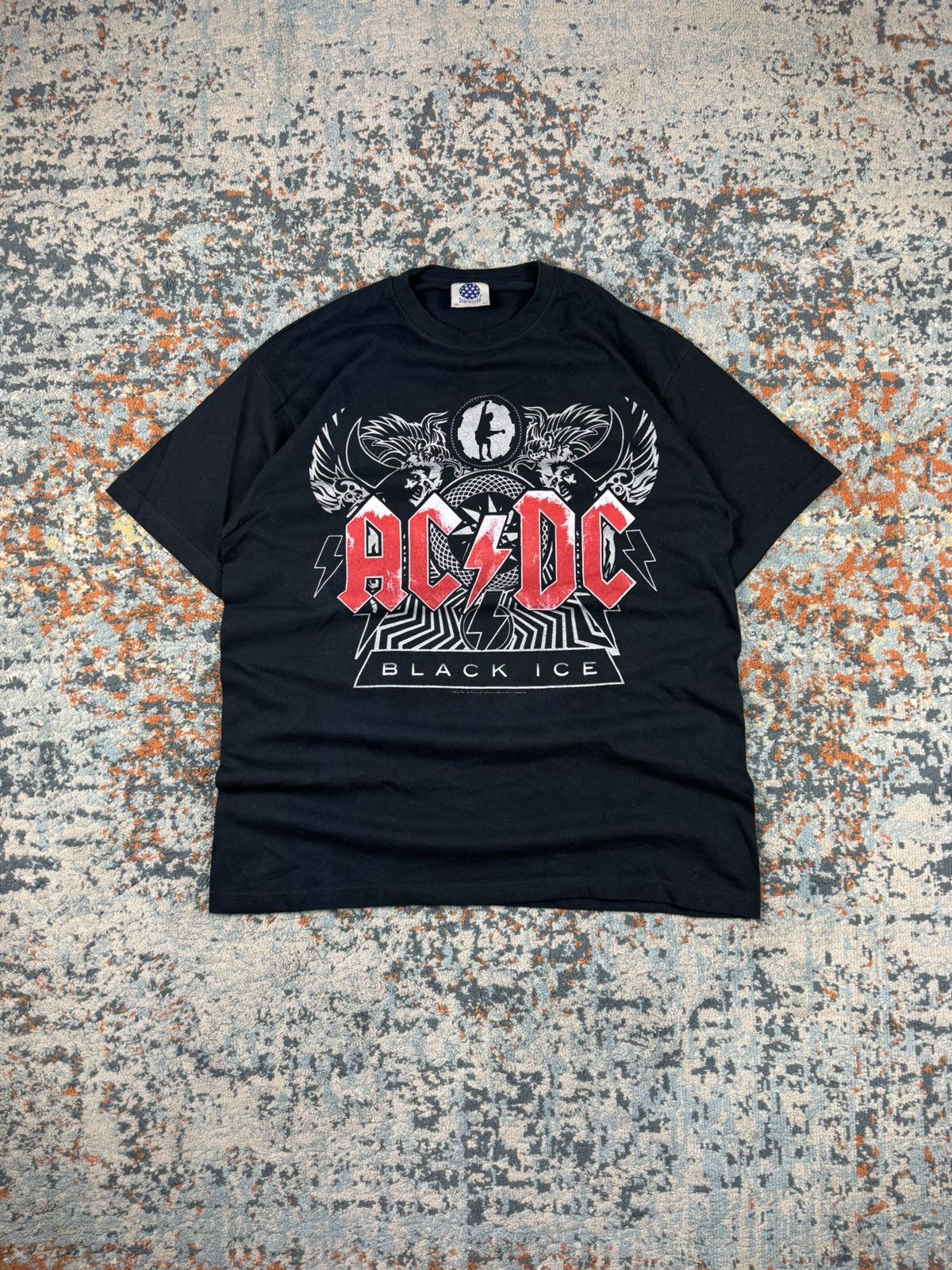 AC/DC Vintage 2008 AC/DC black ice graphic band tee 00s Y2K 2000s Size US L / EU 52-54 / 3 - 1 Thumbnail