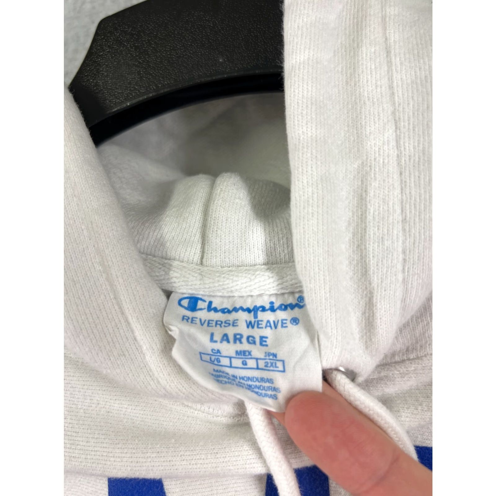 Champion Champion Hoodie Adult Large White Read Spellout READ Reverse Weave Sweatshirt Logo Vintage No Size US L / EU 52-54 / 3 - 6 Thumbnail