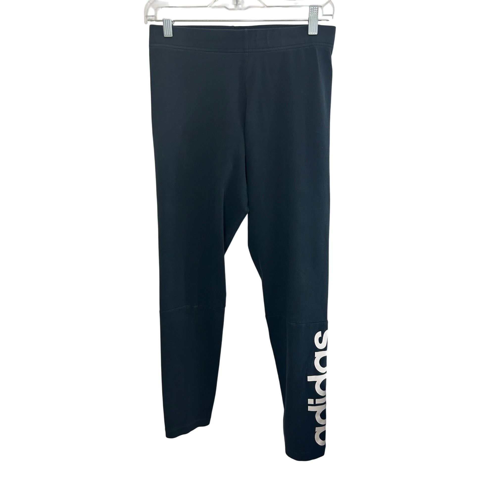 Adidas Adidas Women Leggings Ankle Black Logo Activewear Athleisure Size 28" / US 6 / IT 42 - 7 Thumbnail