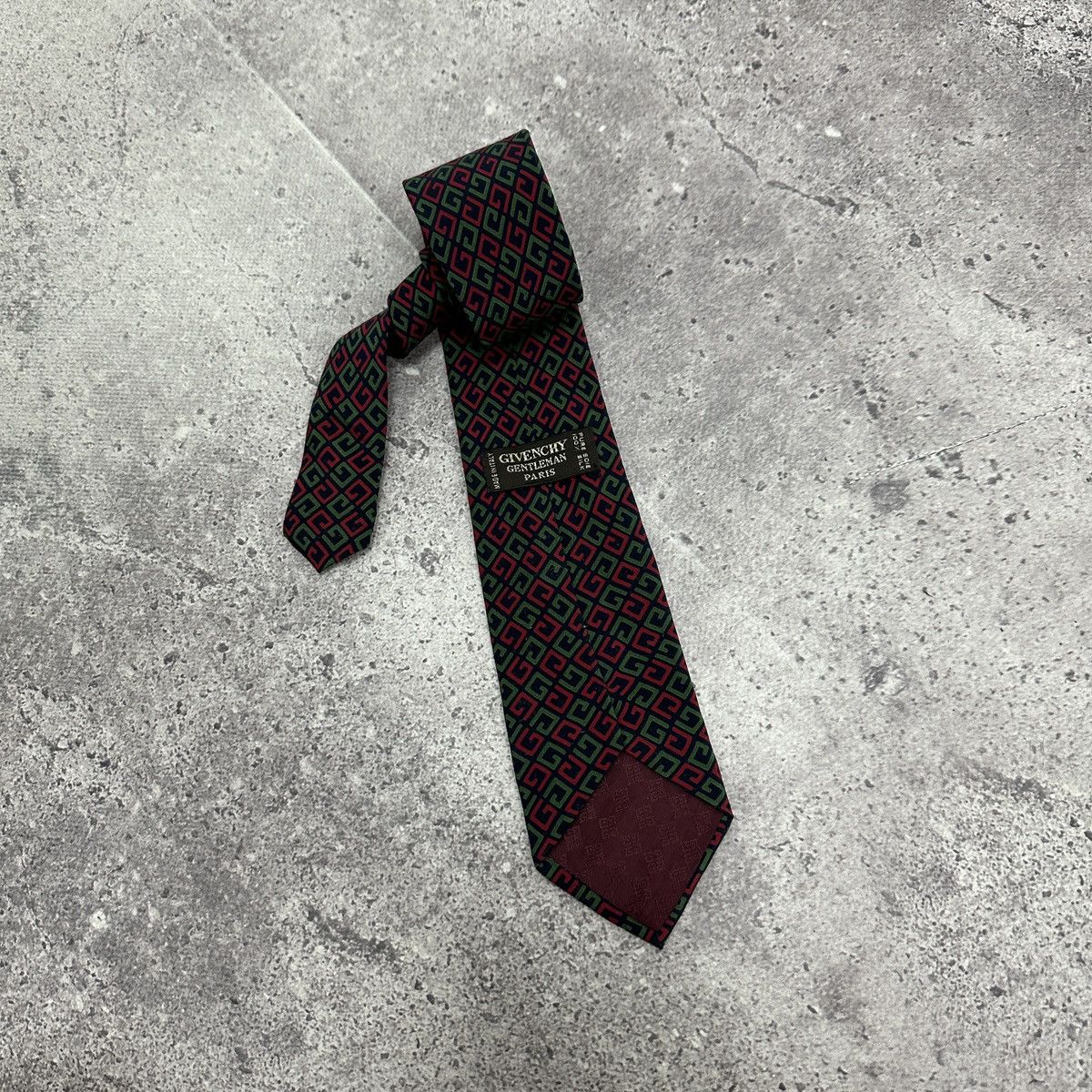 Vintage Vintage 90s Givenchy Gentleman Paris Monogram silk tie y2k Size ONE SIZE - 4 Thumbnail
