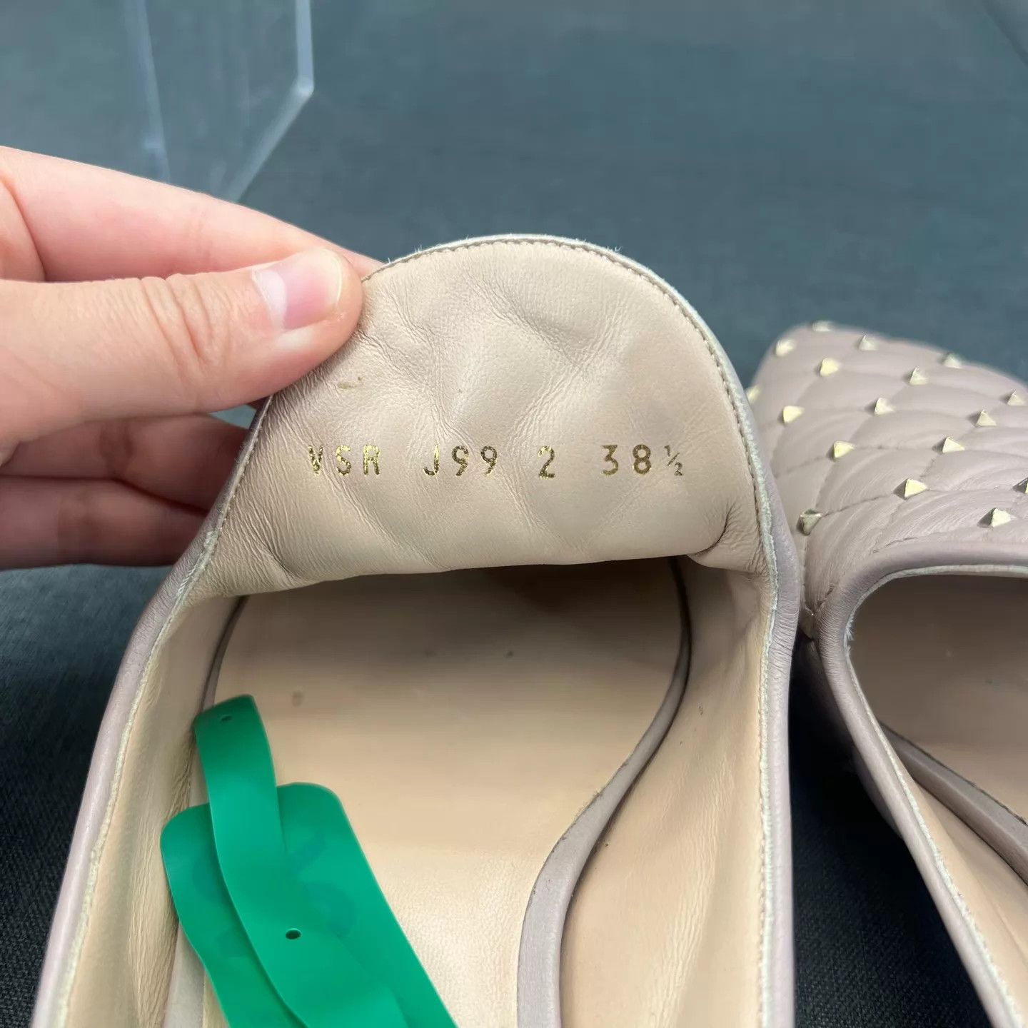Valentino Valentino Nude Studded Quilted Pointed Mule 38.5 Boxed New Size US 8 / IT 38 - 7 Thumbnail