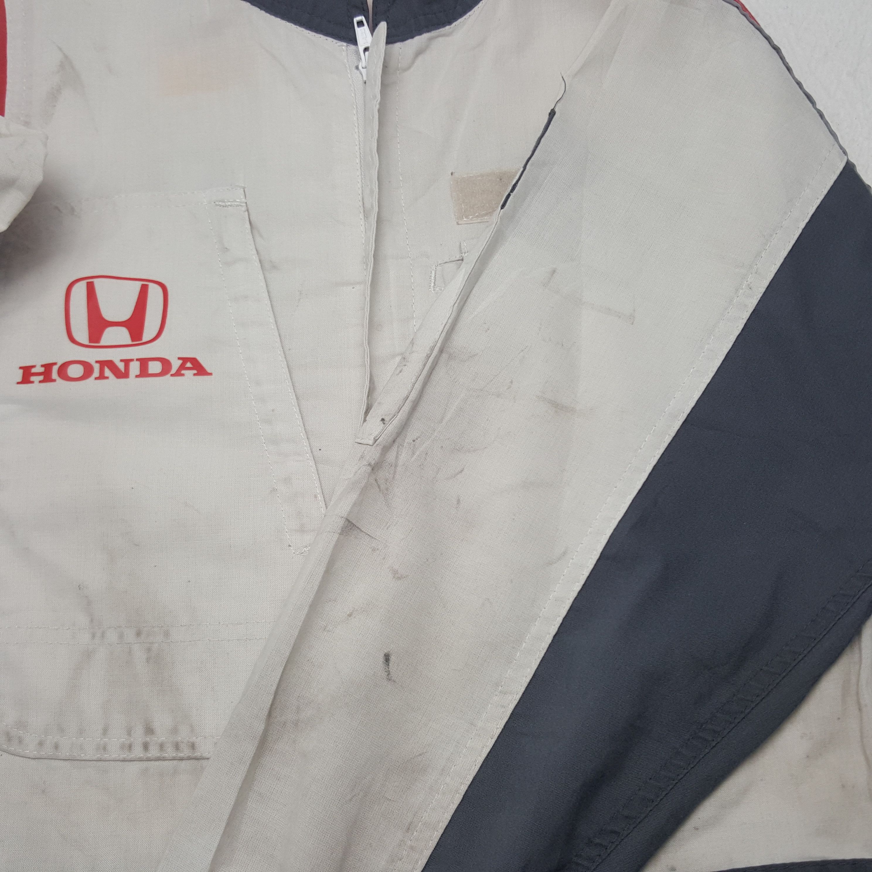 Honda × Vintage Vintage Honda Japanese Racing Team Workwear Coverall Jacket Size US M / EU 48-50 / 2 - 12 Thumbnail
