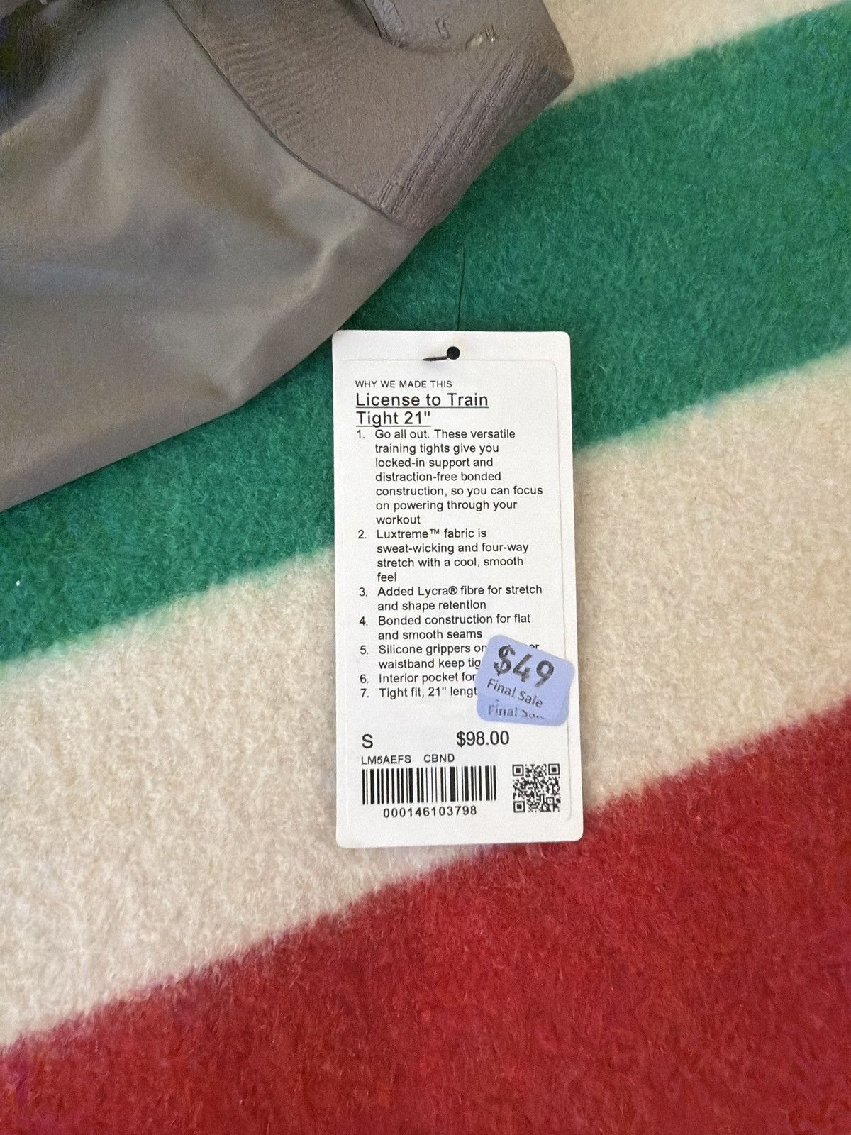 Lululemon Brown lululemon LTT tights (new with tags) Size US 30 / EU 46 - 2 Thumbnail