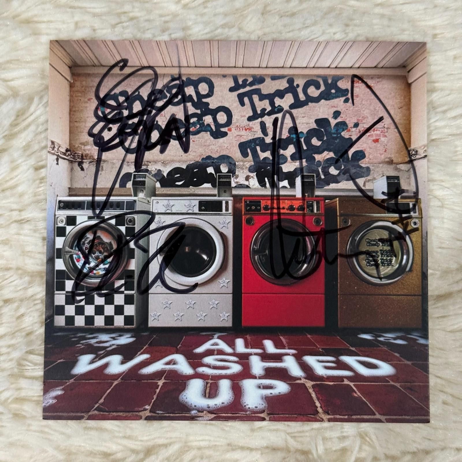 Other CHEAP TRICK: ALL WASHED UP CD SIGNED CARD FULL BAND, New! Size ONE SIZE - 3 Thumbnail