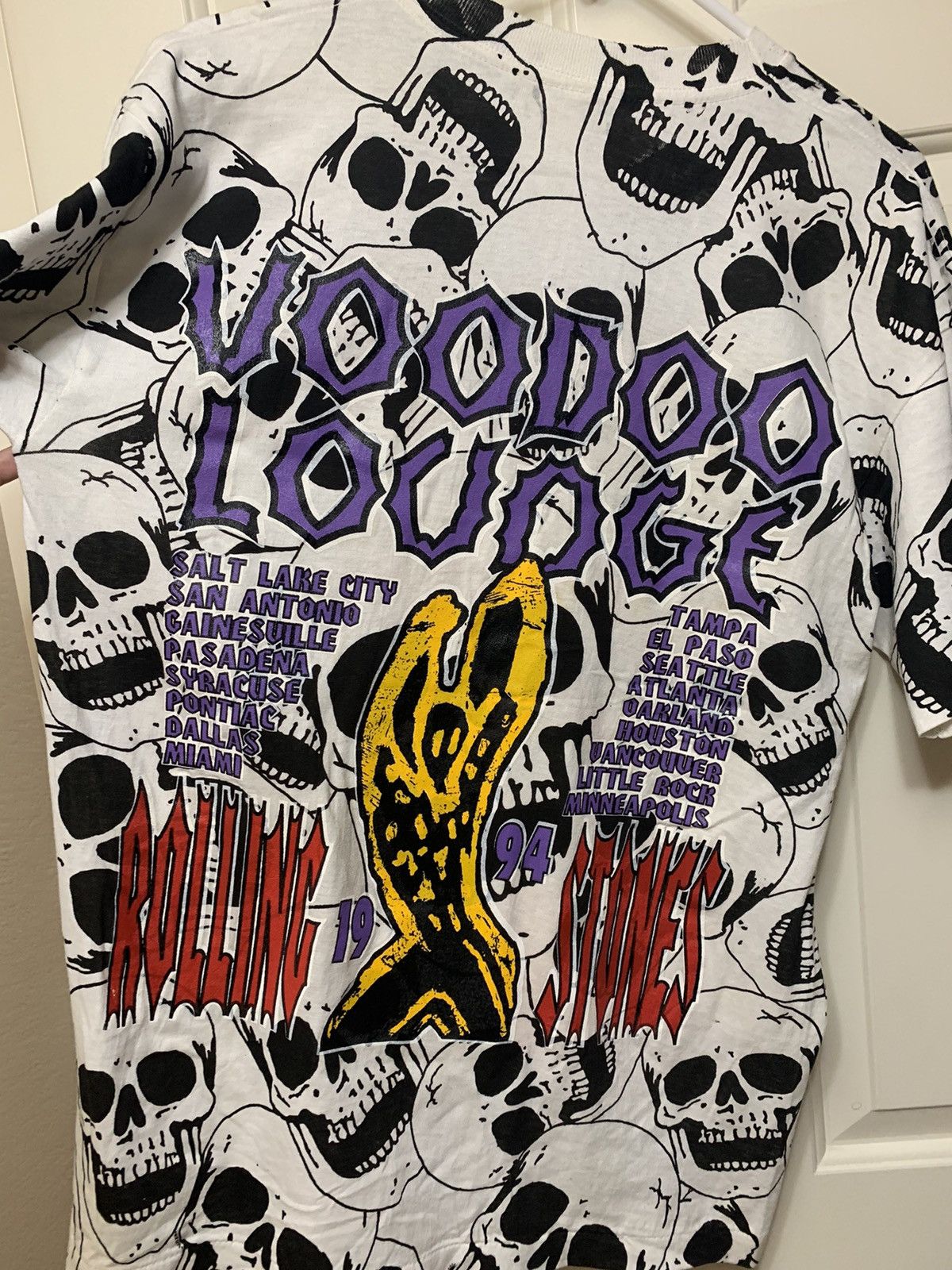 Vintage Rare Rolling Stones Voodoo Lounge Skull 94 Shirt Size US L / EU 52-54 / 3 - 7 Thumbnail