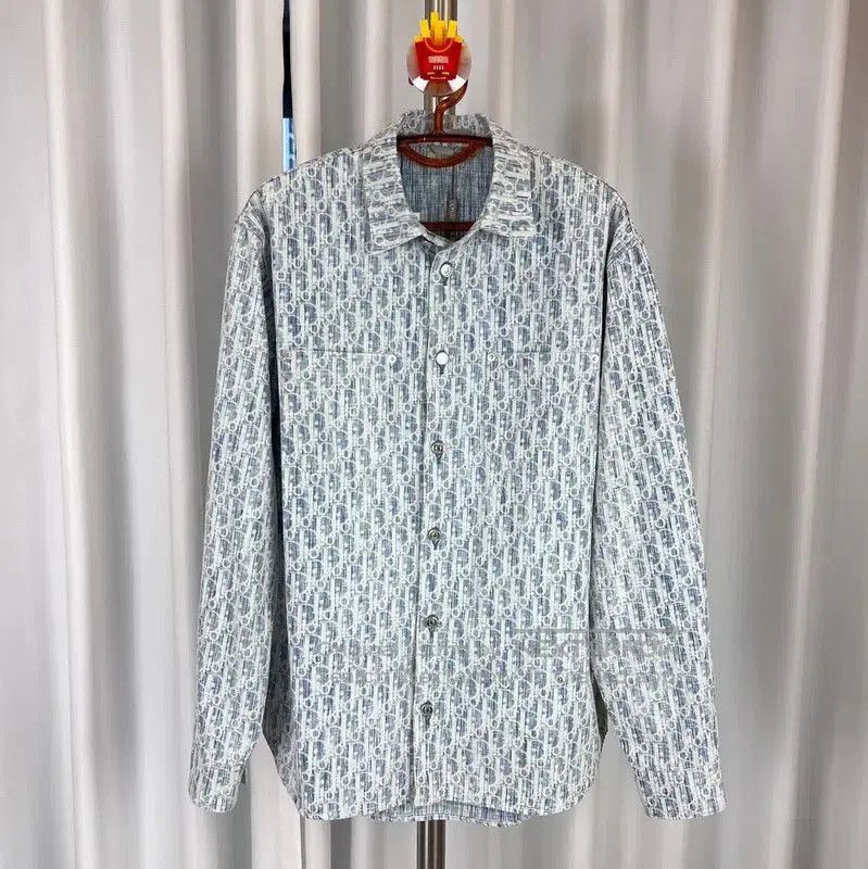 Dior Dior Light Blue Cotton Women's Shirt . Size L / US 10 / IT 46 - 1 Thumbnail