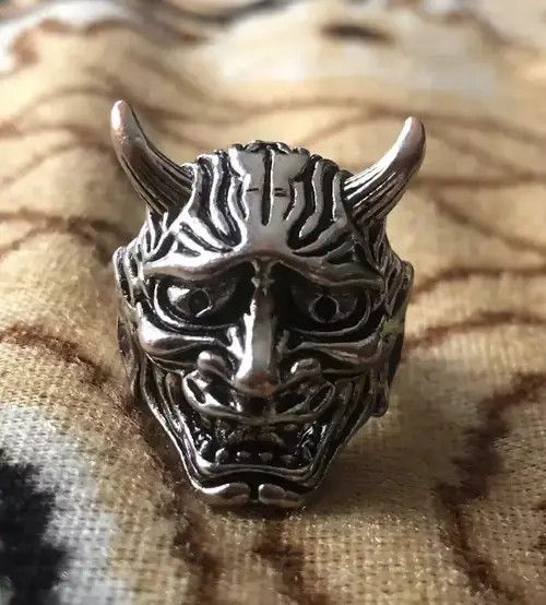 Ring Of Fire Hannya Japanese Mask Ring Size ONE SIZE - 4 Thumbnail