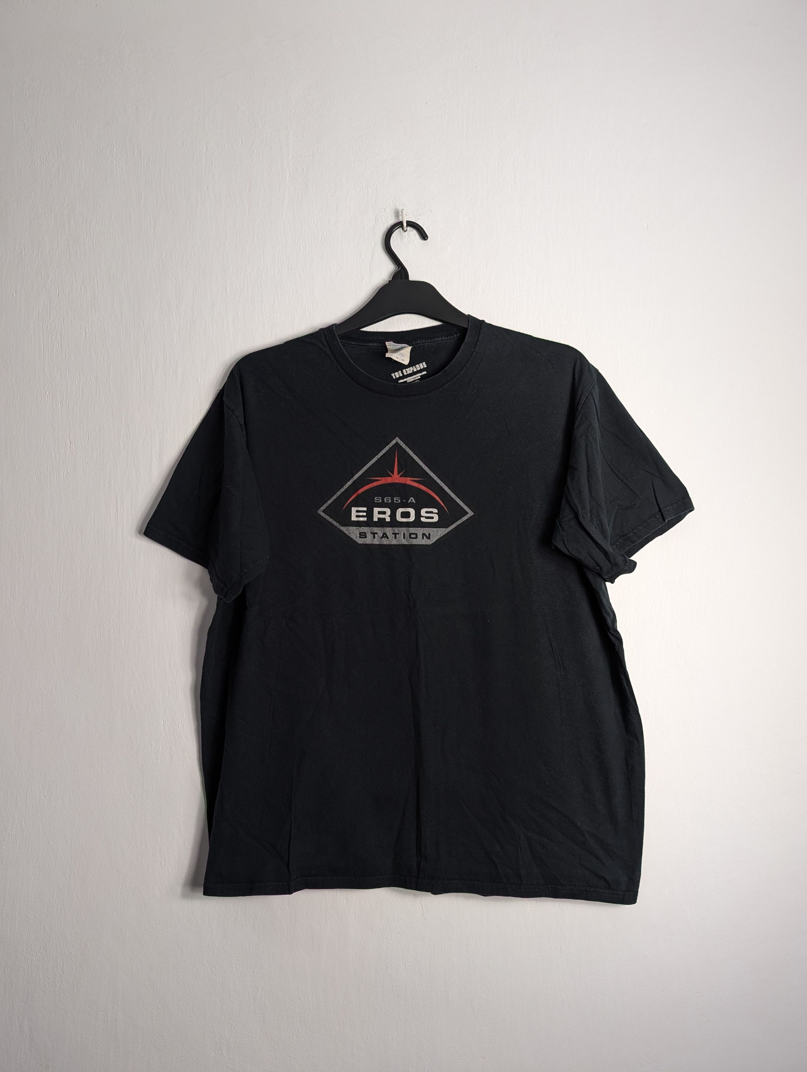 Vintage Black T-shirt The Expanse Eros Station Tv Series Size US XL / EU 56 / 4 - 1 Thumbnail