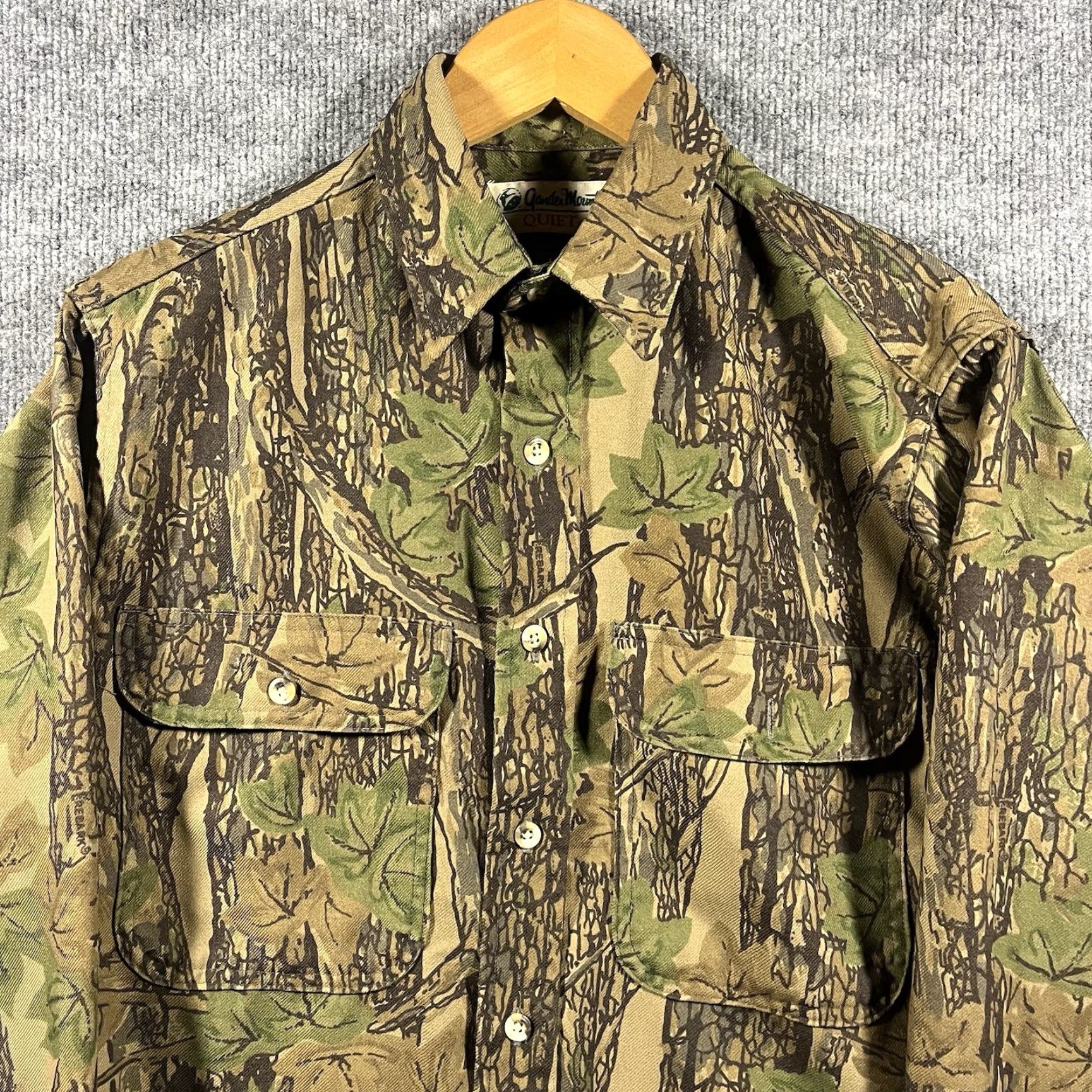 Vintage VINTAGE Gander Mountain Quiet Camo Flannel Shirt Men’s Medium USA Hunting 80s Size US M / EU 48-50 / 2 - 2 Thumbnail