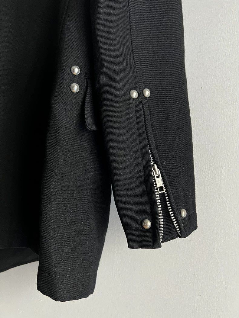 Yohji Yamamoto Yohji Yamamoto size 2 05aw zipper studded leather collar bl Size 36R - 5 Thumbnail