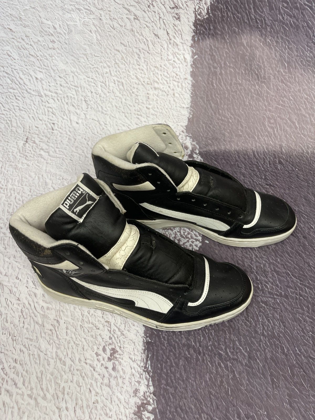 Puma Puma x Ralph Sampson vintage 80s 90s rare high top sneakers Size US 11.5 / EU 44-45 - 3 Thumbnail