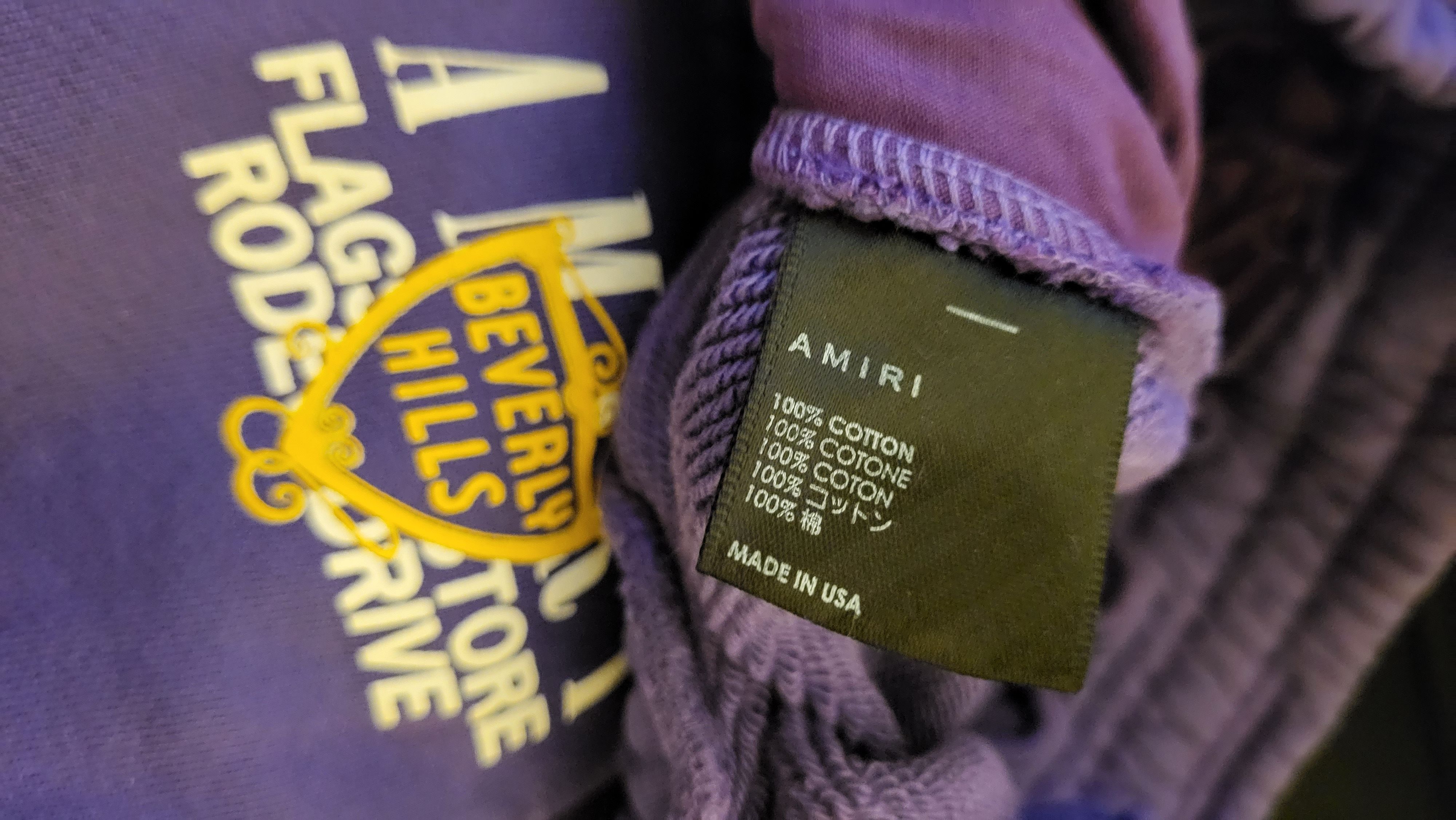 Amiri Exclusive Purple Beverly Hills Rodeo Dr. Sweatpants Size US 30 / EU 46 - 9 Thumbnail