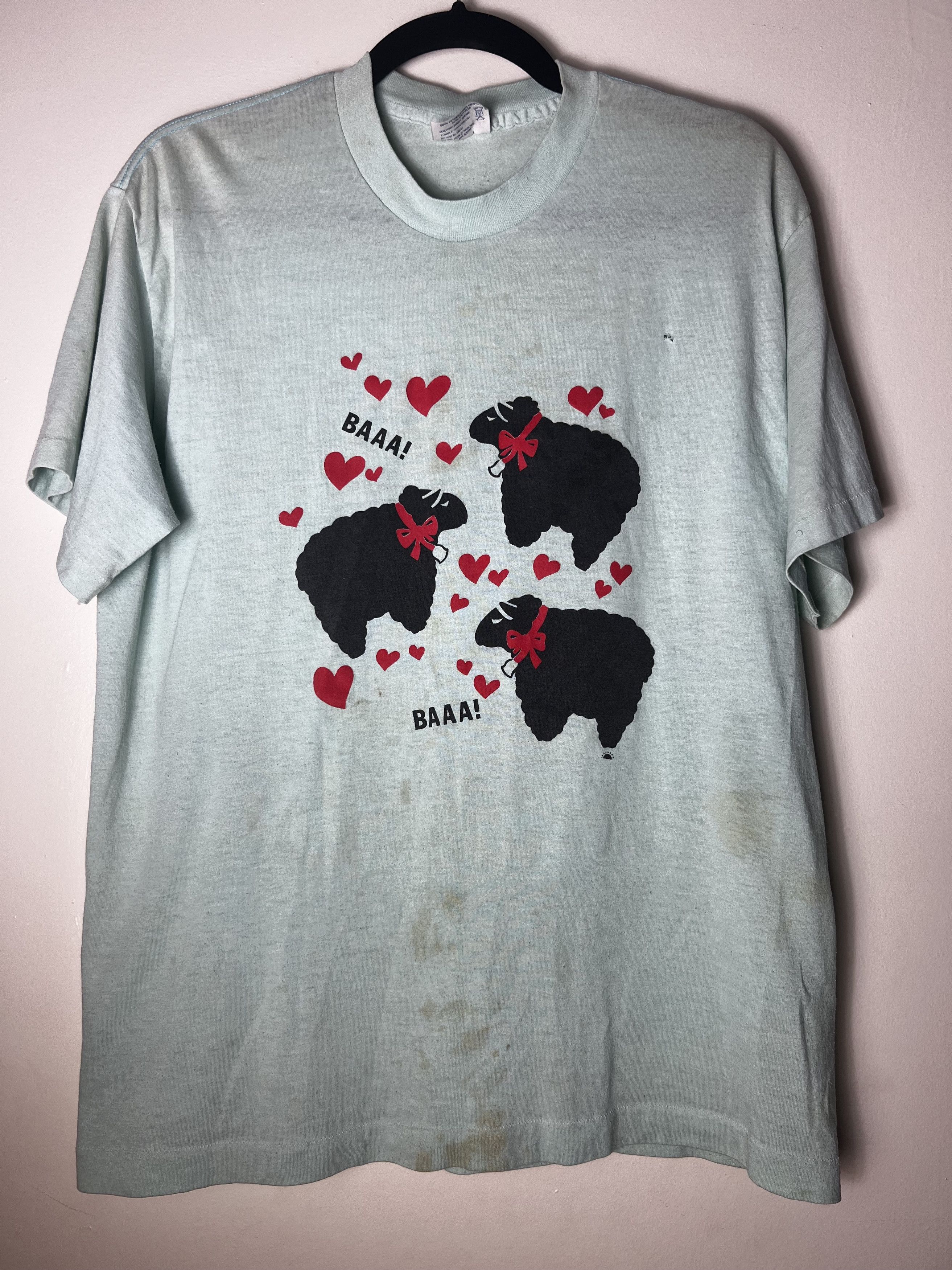 Vintage Vintage "BAAA! BAAA!" Black Sheep Graphic T-shirt Size US XL / EU 56 / 4 - 9 Thumbnail