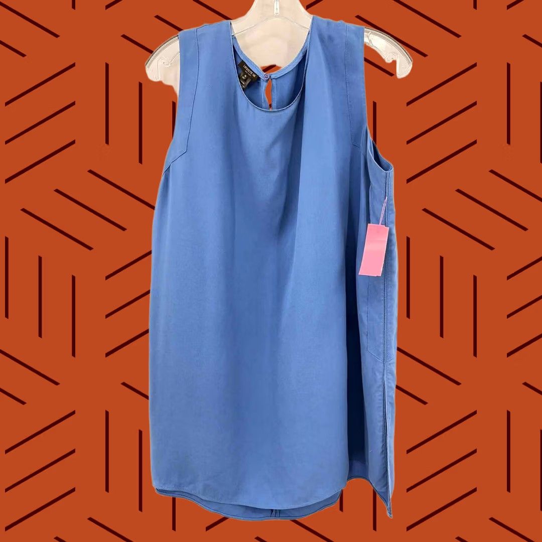 Vintage Lafayette 148 Blue Tank Top XL Plus Pre-Owned Men/Women? Size XL / US 12-14 / IT 48-50 - 1 Thumbnail