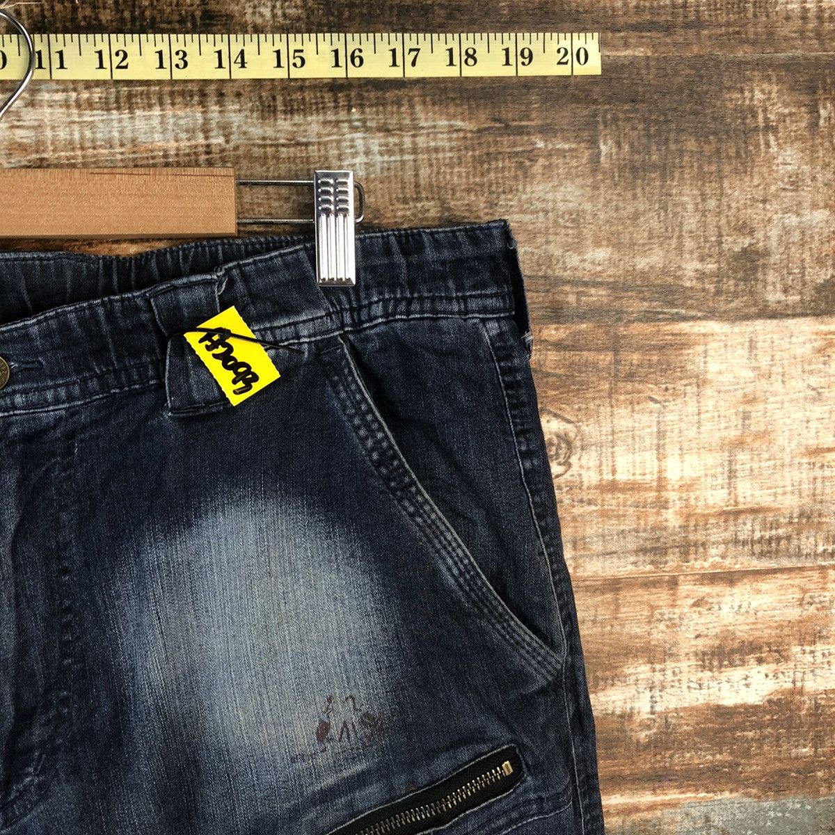 Japanese Brand Japanese Brand Blue Distressed Denim Pants #A2093 Size US 35 - 8 Thumbnail