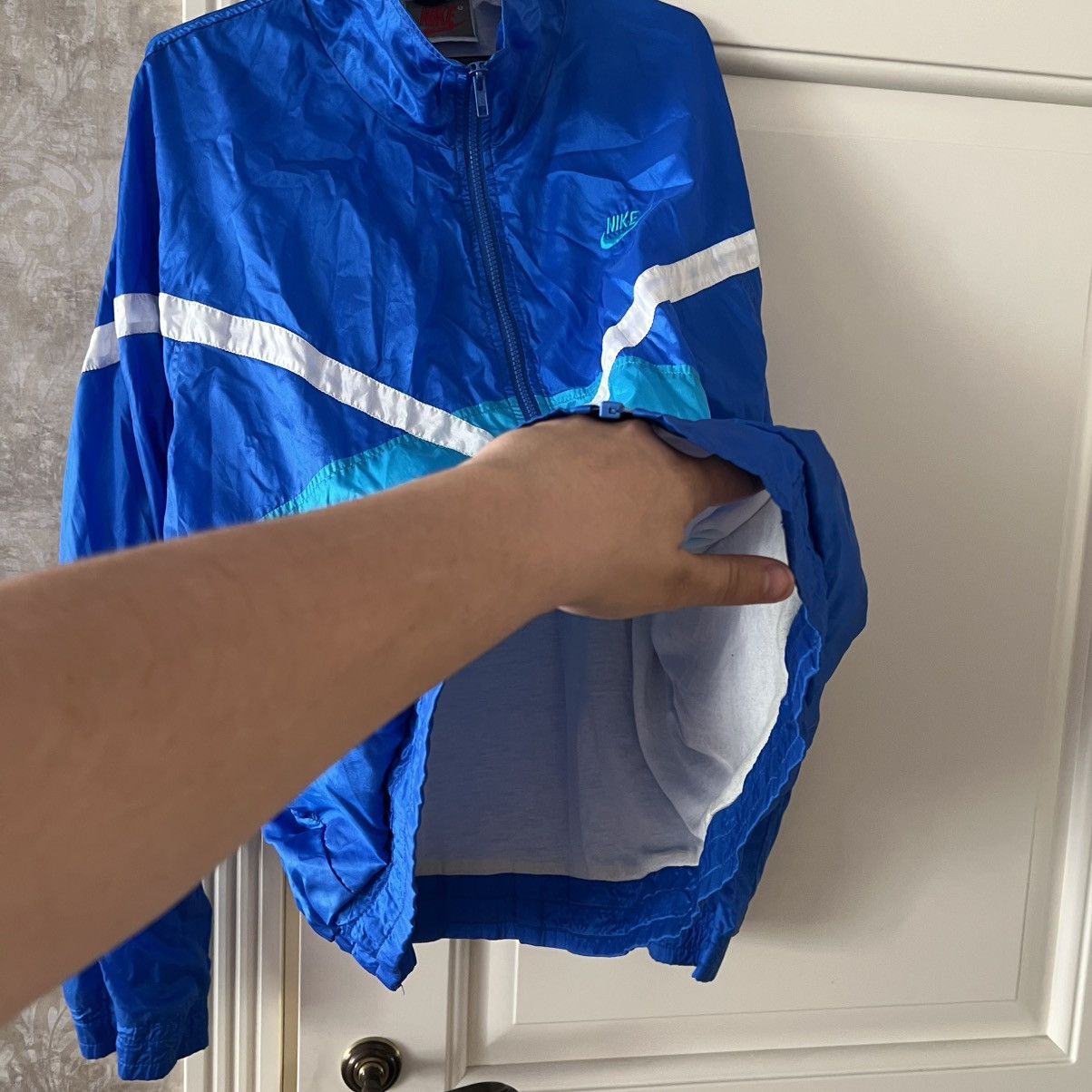 Nike Vintage 💥 Nike Nylon Jacket RETRO Size US L / EU 52-54 / 3 - 8 Thumbnail