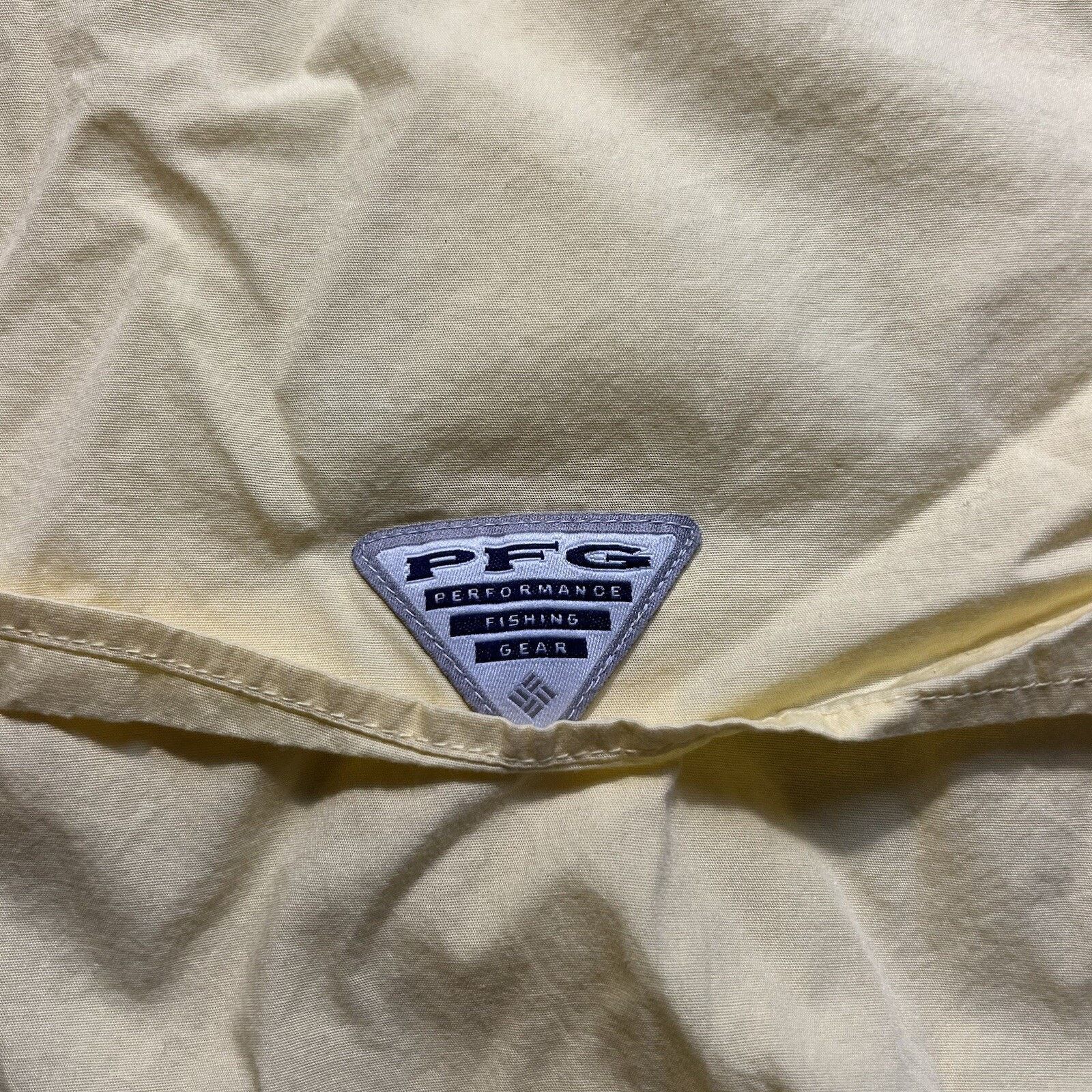 Columbia Columbia Men's PFG Fishing Shirt Button Front Yellow Size XL Size US XL / EU 56 / 4 - 6 Thumbnail
