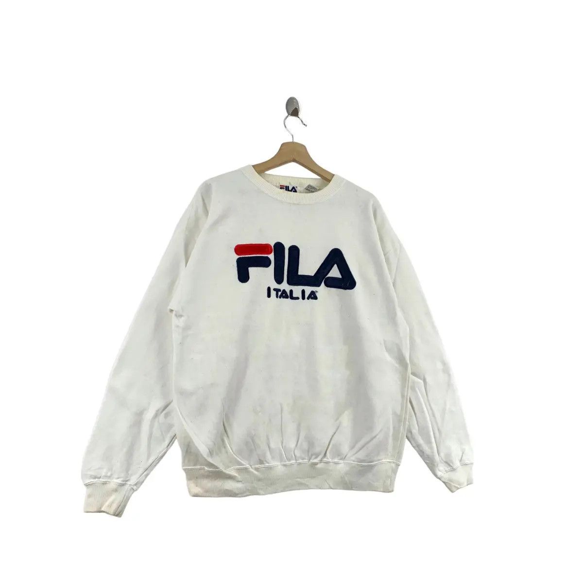 Fila Vintage 90’ FILA BIELLA ITALIA Embroidered Logo Sweatshirt Size M / US 6-8 / IT 42-44 - 5 Thumbnail