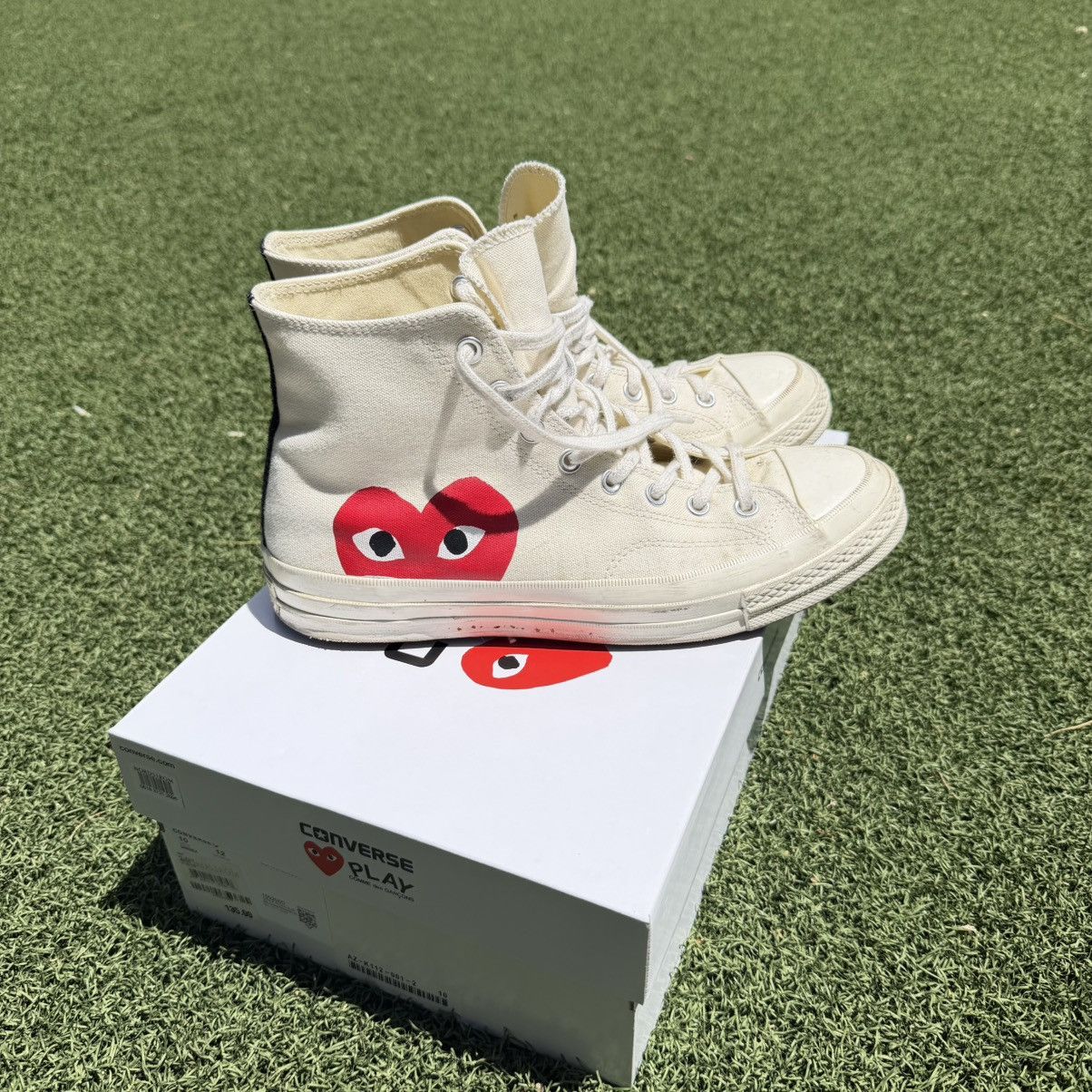 Comme des Garcons PLAY × Converse CDG Play Converse Chuck 70 Hi-Top Size US 10 / EU 43 - 3 Thumbnail
