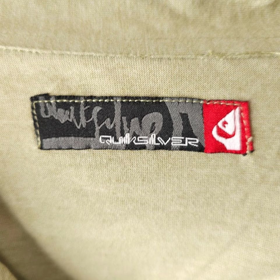 Quiksilver VINTAGE Quiksilver Polo Shirt Mens Size L Green Surfer Surf & Skate Wave Hawaiian Shirt Collar Button-Down Mens Size US L / EU 52-54 / 3 - 6 Thumbnail