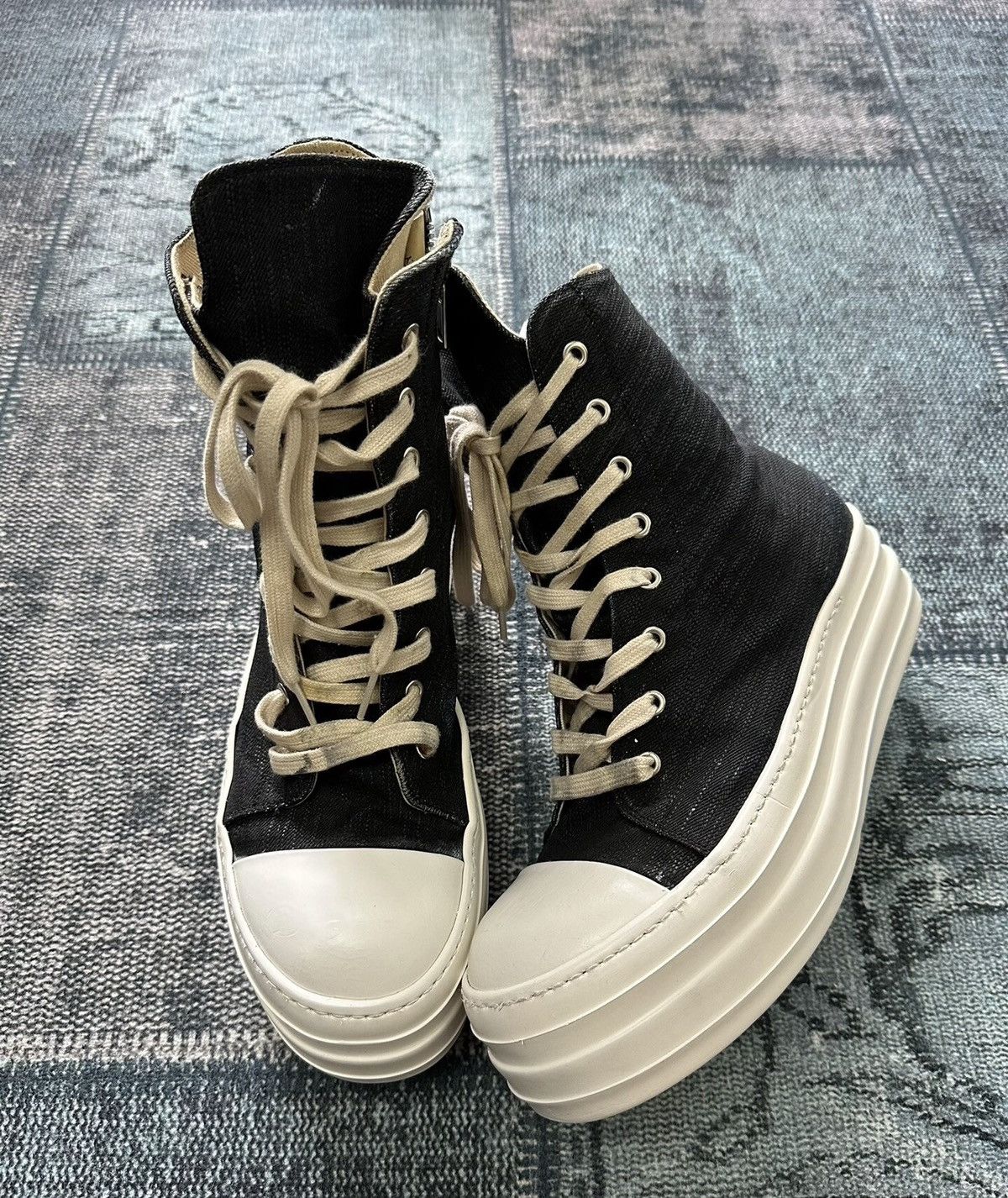 Rick Owens Rick Owens double-layer DRKSHDW platform Converse Size US 8.5 / EU 41-42 - 1 Thumbnail