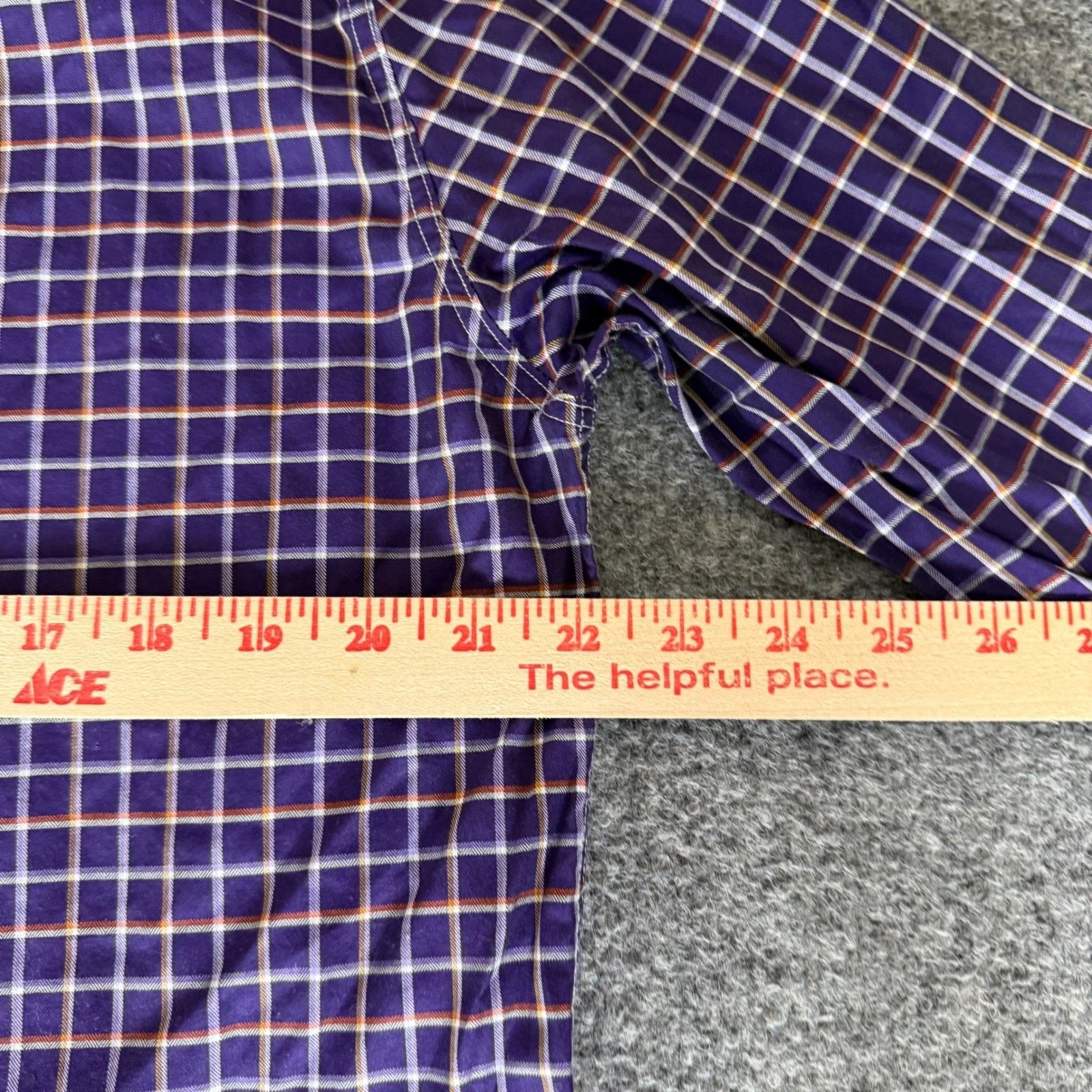 Frank & Eileen Frank & Eileen Paul Shirt Mens Large Purple Plaid Button Up Size US L / EU 52-54 / 3 - 5 Thumbnail