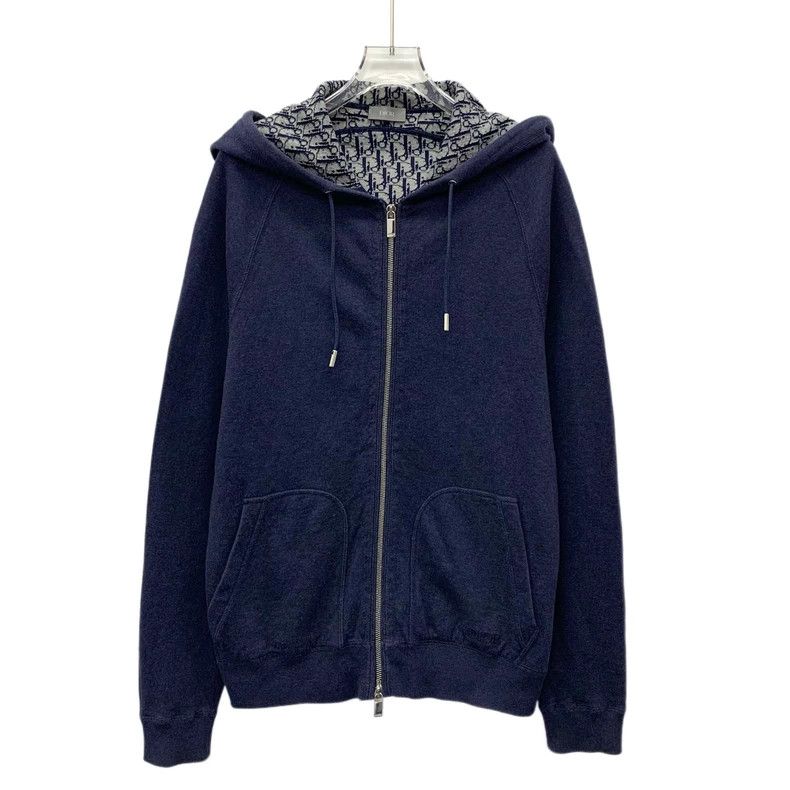 Dior Dior Blue Logo Hoodie Sweatshirt Jacket Size US M / EU 48-50 / 2 - 1 Thumbnail