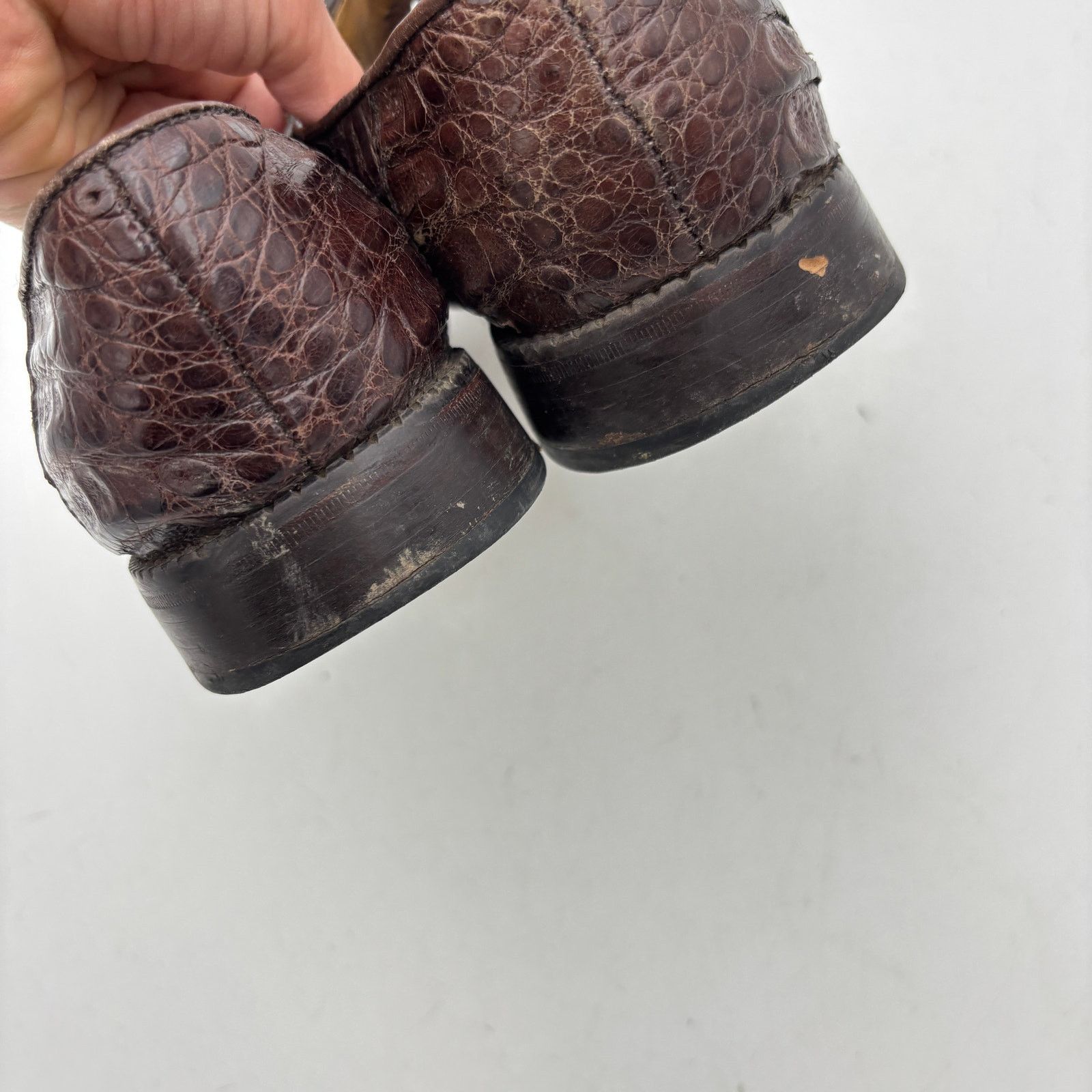 Los Altos Boots Los Altos Boots Crocodile Oxfords Dress Shoes Men US 9.5-10 Size US 9.5 / EU 42-43 - 15 Thumbnail