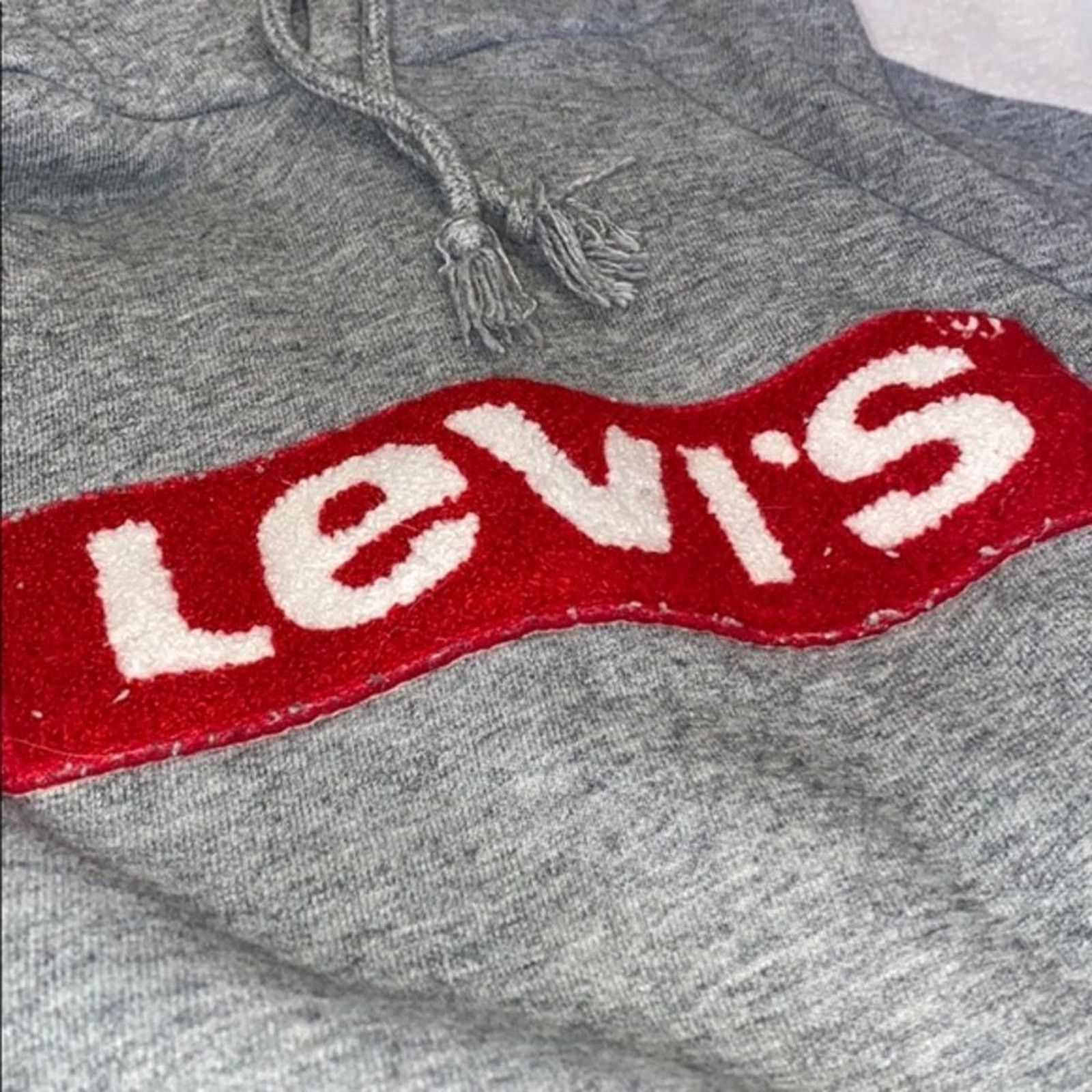 Levi's Levi's Logo Patch Oversize Hoodie in Gray | Size S Size S / US 4 / IT 40 - 3 Thumbnail