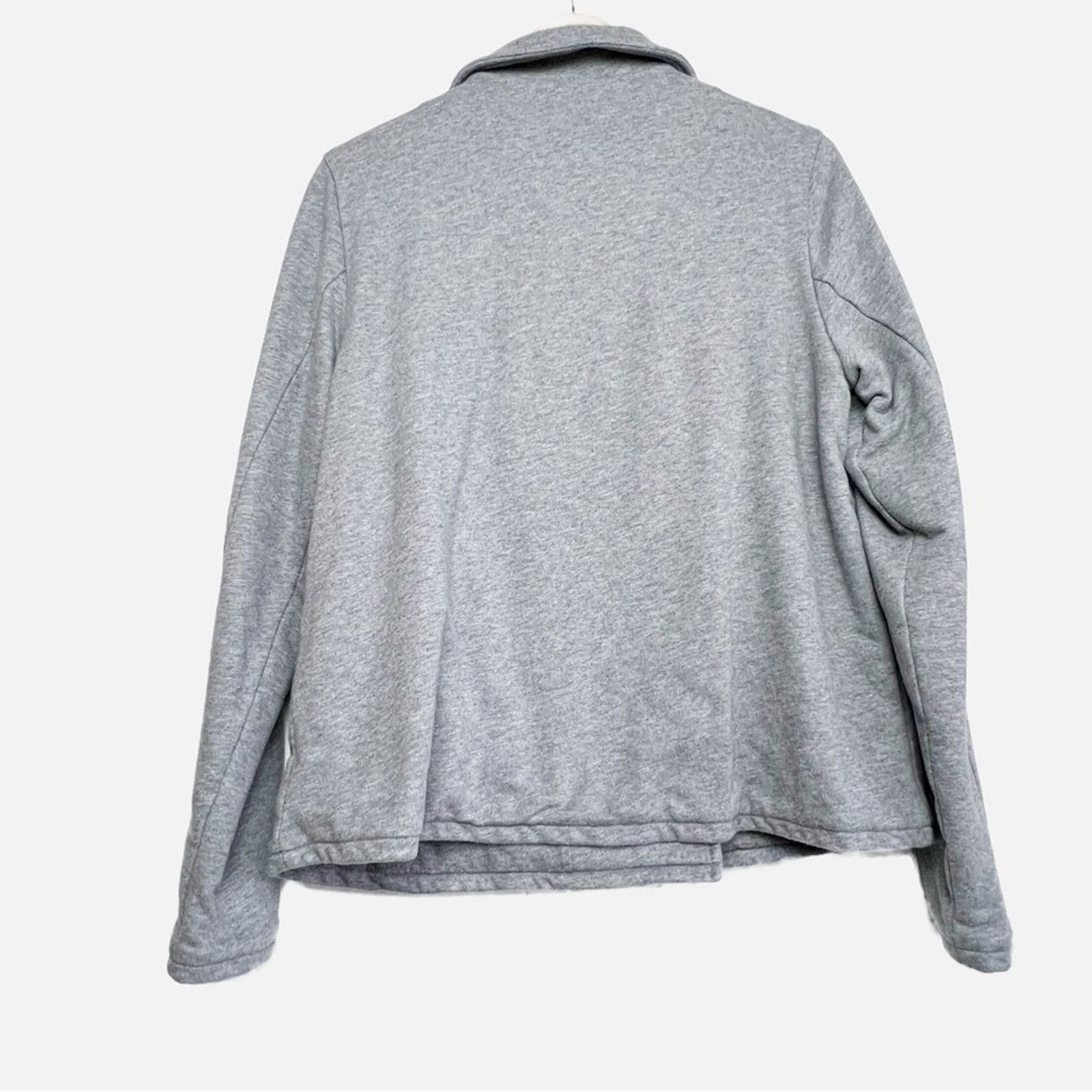 Lands' End Land’s End Grey Sweatshirt Jacket Women’s Size Medium Size M / US 6-8 / IT 42-44 - 3 Thumbnail