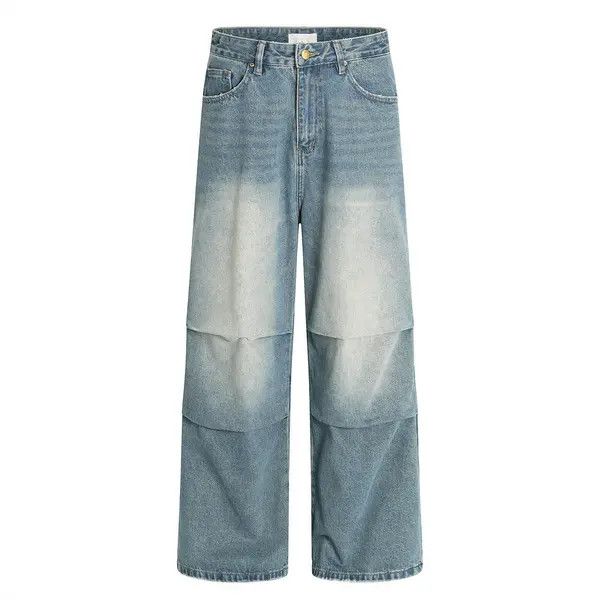 Japanese Brand VIBE American distressed men's vintage wrinkled ripped jeans Size US 32 / EU 48 - 1 Thumbnail