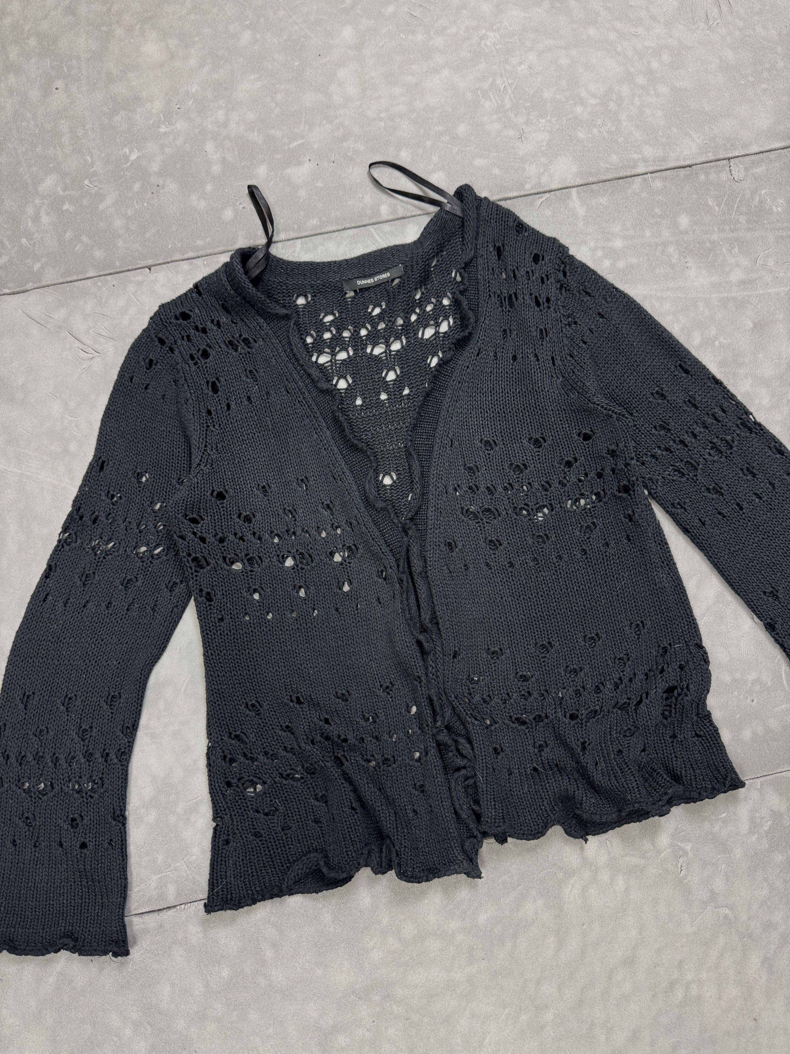 Dunnes Dunnes Stores navy black sweater cardigan retro 90s Size S / US 4 / IT 40 - 6 Thumbnail
