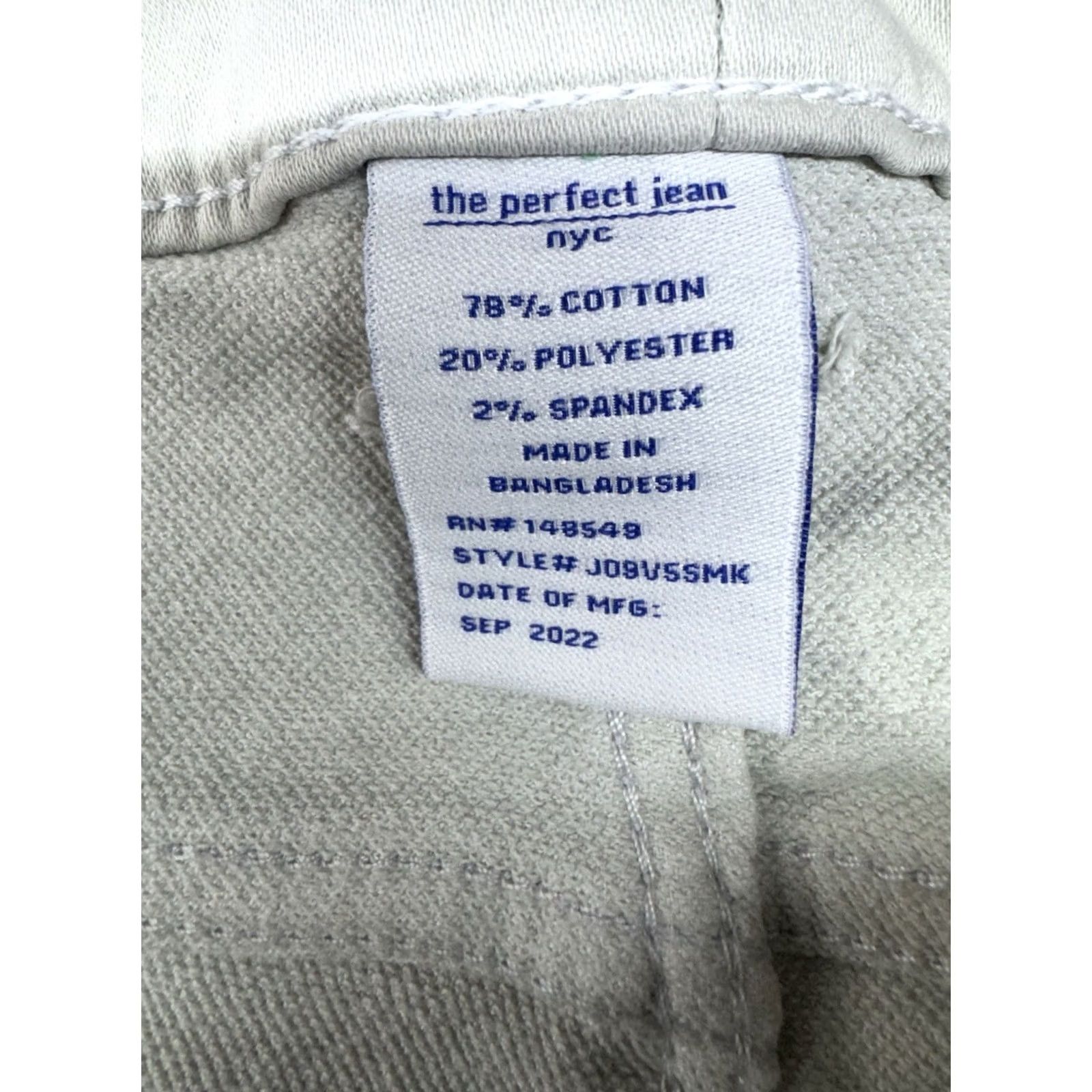 Vintage The Perfect Jean NYC Jeans Mens 40x30 Khaki Slim Thick Denim High Rise Comfort Biker Utility Preppy Work Mens Size US 40 / EU 56 - 4 Thumbnail