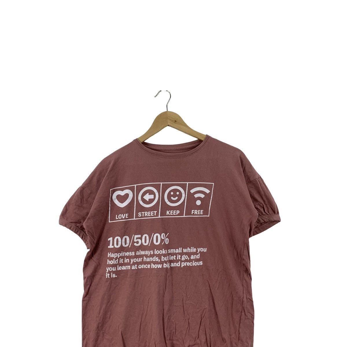 Vintage Vintage Graphic Love Street Keep Free Quote Print Tee Size US M / EU 48-50 / 2 - 2 Thumbnail
