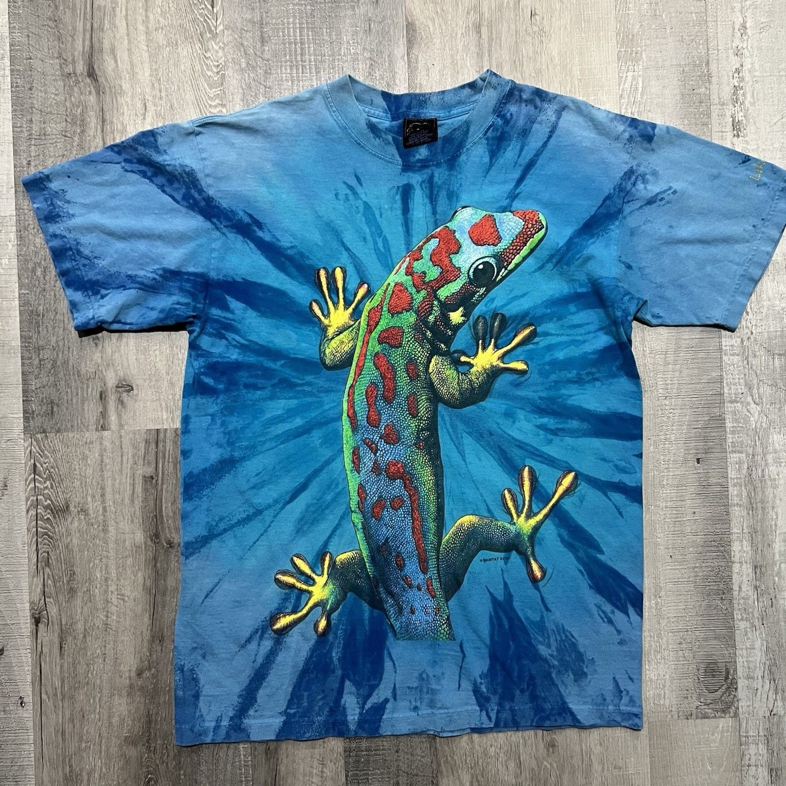 Habitat VTG Lake Powell Tie Dye Gecko Colorful Lizard Reptile Shirt Size US L / EU 52-54 / 3 - 1 Thumbnail