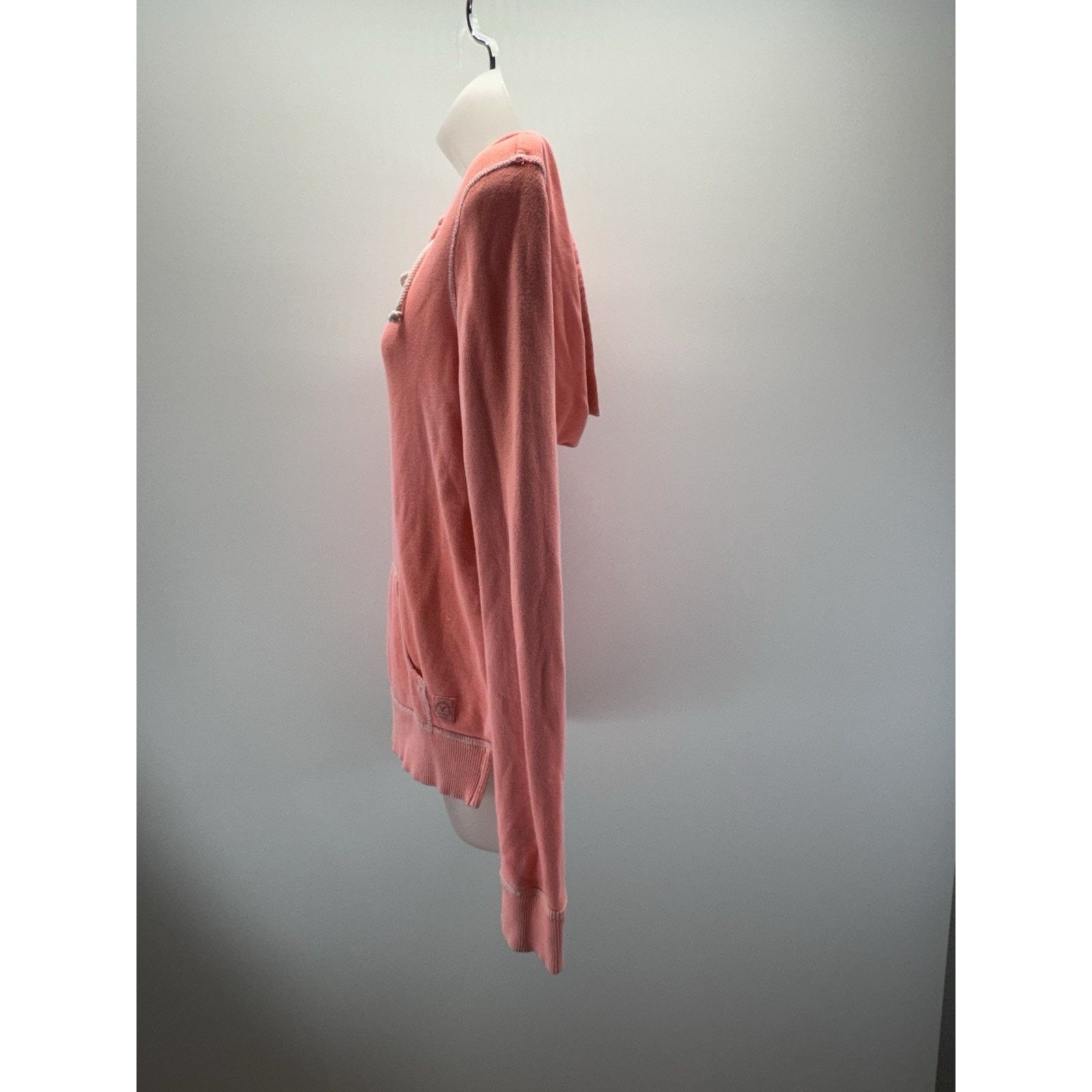American Eagle Outfitters American Eagle Outfitters Lace Up Hoodie Peach Pink Size S Size S / US 4 / IT 40 - 5 Thumbnail