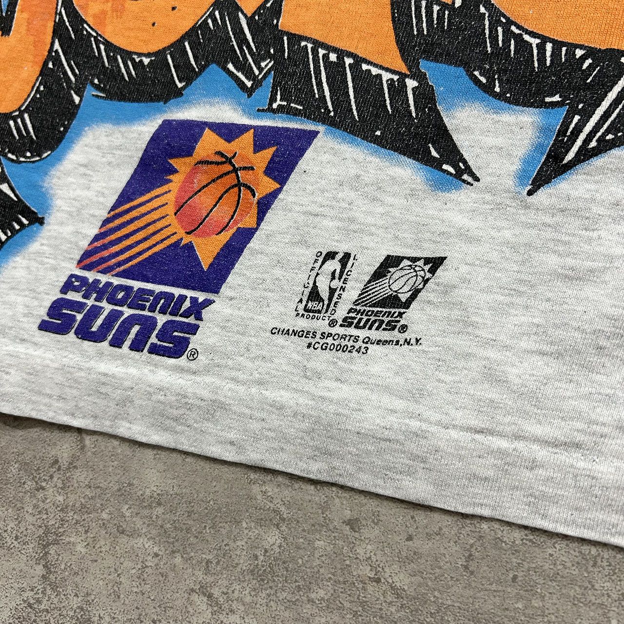 NBA × Vintage VTG 90s NBA PHOENIX SUNS GRAFFITI DOUBLE SIDED T-SHIRT Size US M / EU 48-50 / 2 - 6 Thumbnail
