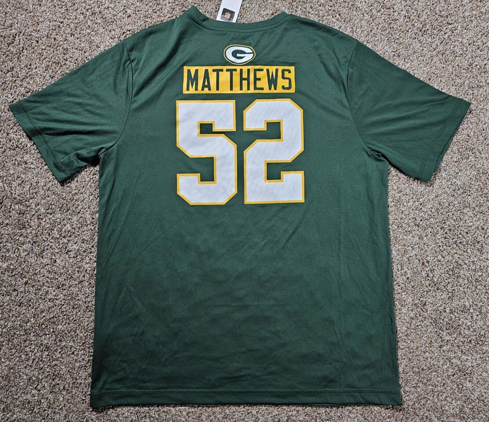 Designer NFL Apparel Packers TX3 Cool Shirt L NWT Clay Matthews 52 Size ONE SIZE - 7 Thumbnail