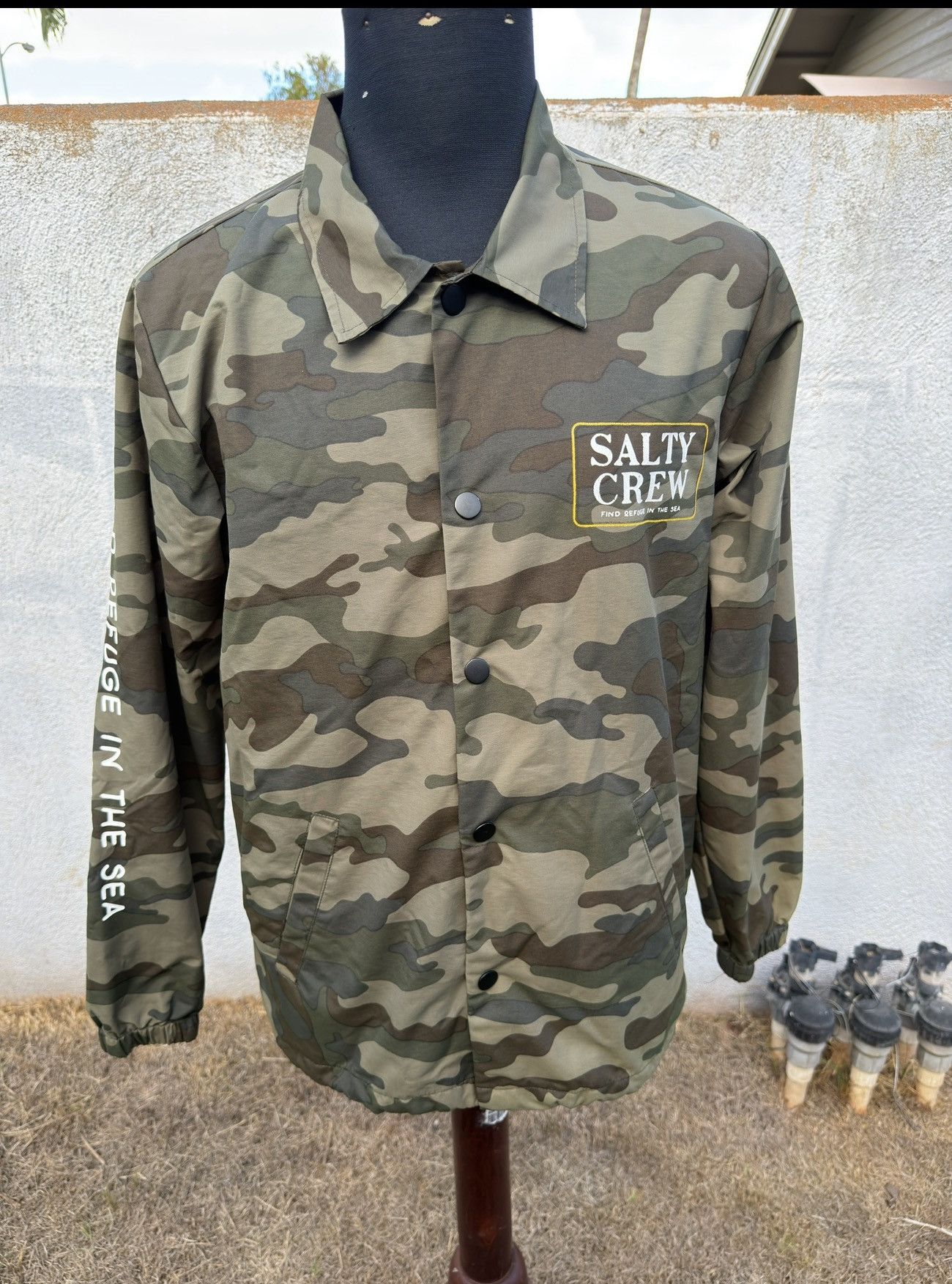 Other Salty Crew Mens S Camouflage Rain Jacket Relaxed Fit Fishing Size US S / EU 44-46 / 1 - 1 Thumbnail
