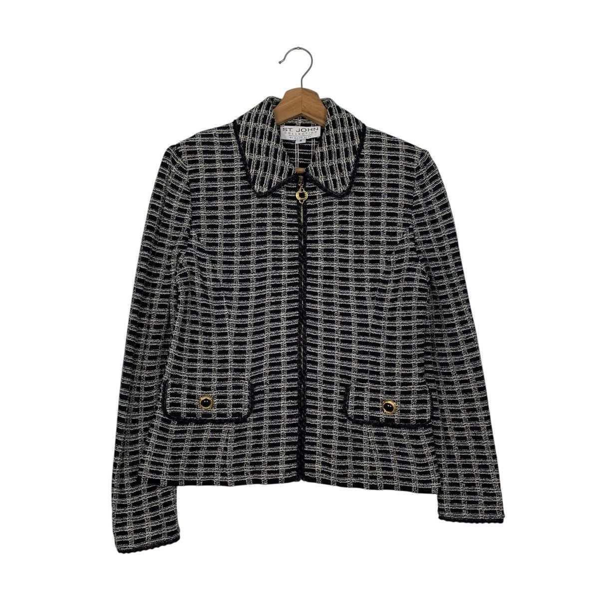 Other St John Collection By Marie Gray Checkered Jacket Size S / US 4 / IT 40 - 1 Thumbnail