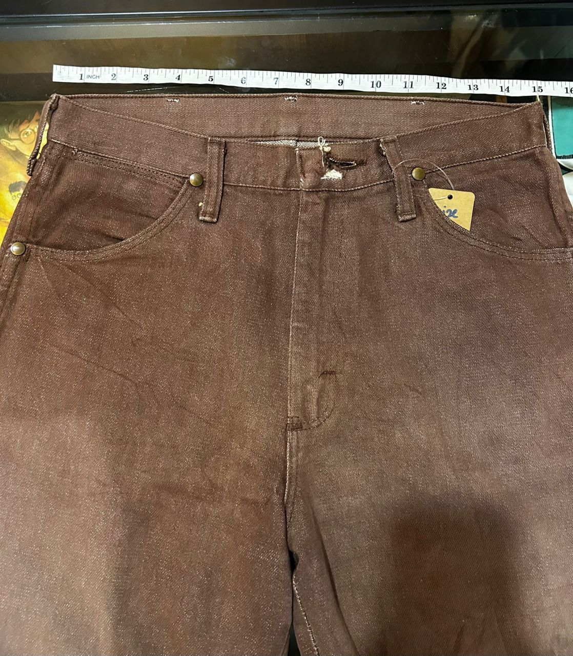 Wrangler vintage Wrangler brown denim pant Size US 30 / EU 46 - 6 Thumbnail